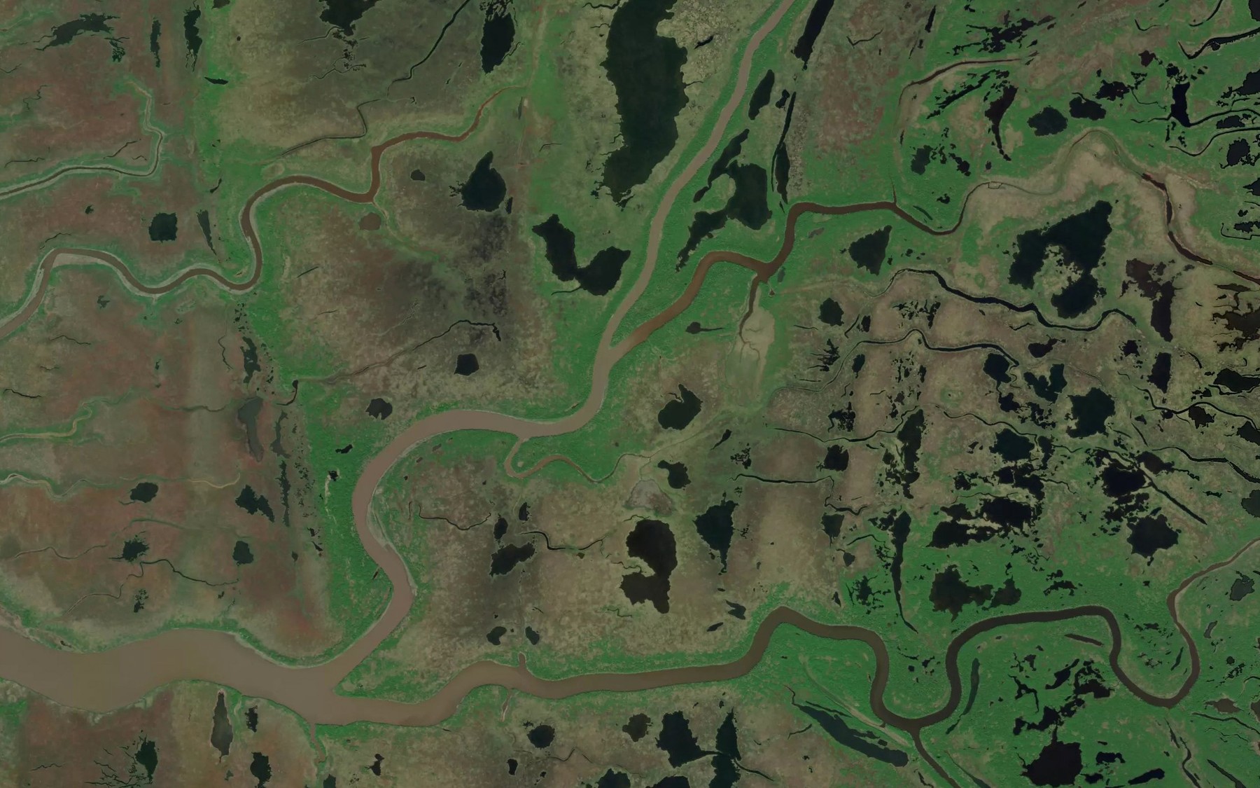 Satellite map of the Elukozuk Slough