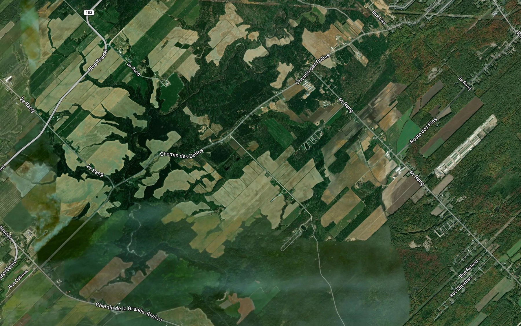 Satellite map of the Cours d'eau Lampron