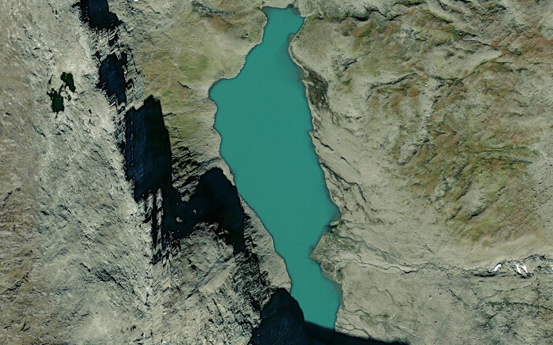 Satellite map of the Laupskardvatnet