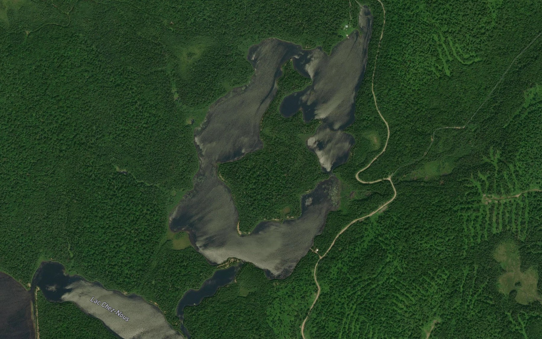 Satellite map of the Lac Doughnut