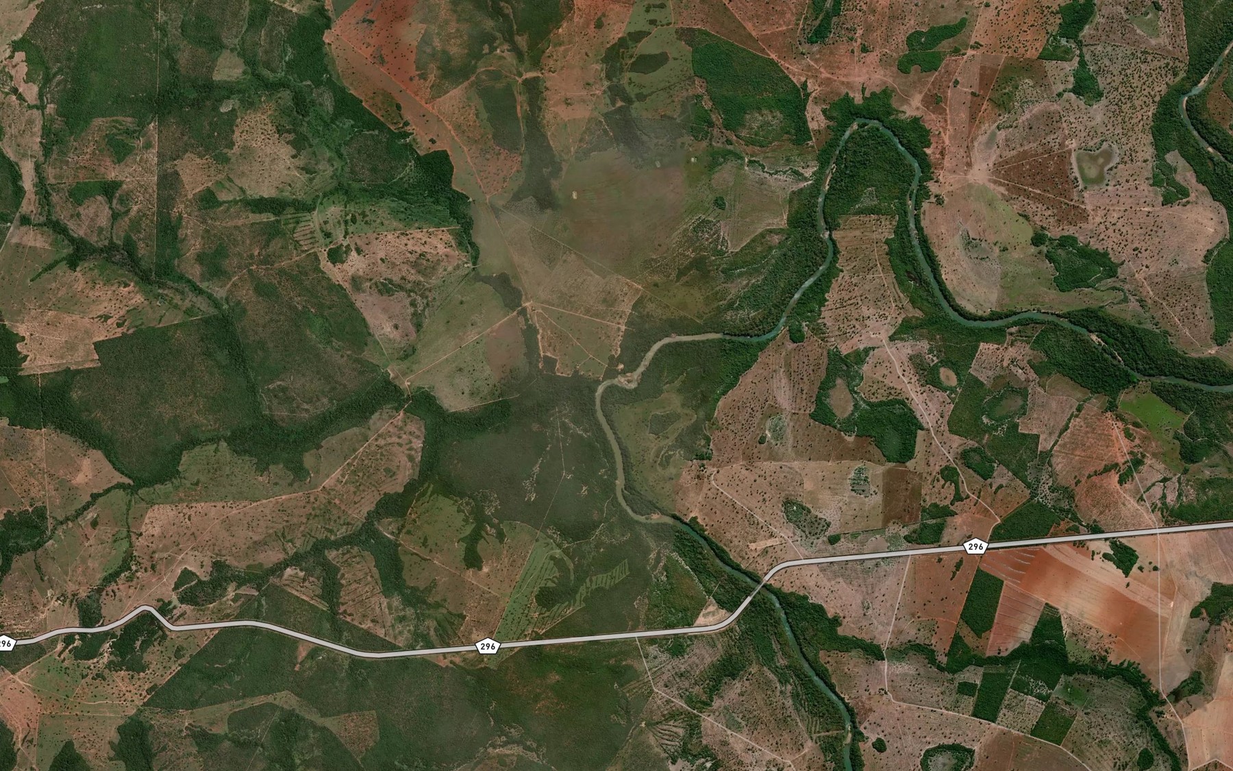 Satellite map of the Corrego Paiol
