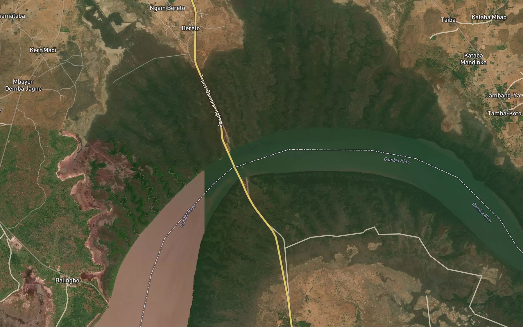 Satellite map of the Elitenda Bolon