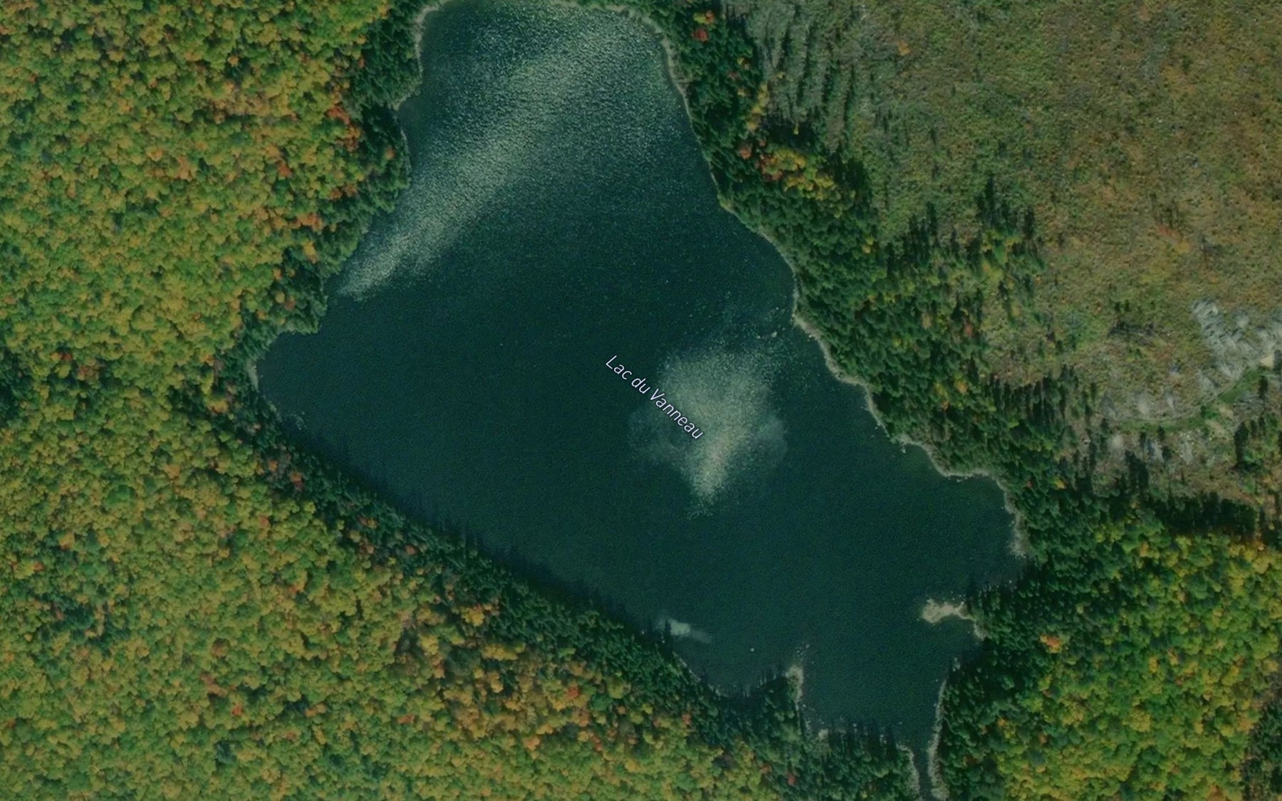 Satellite map of the Lac du Vanneau