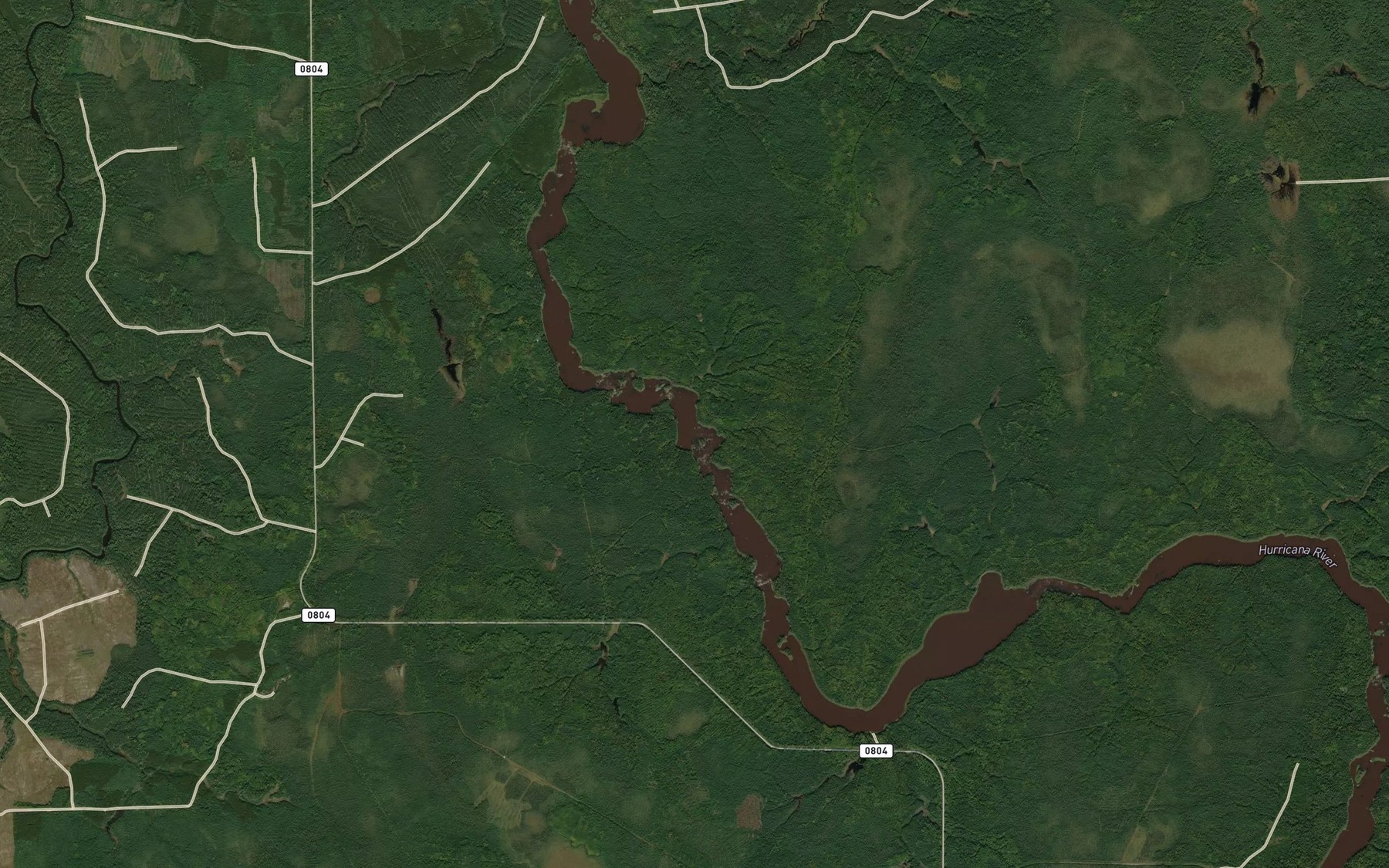 Satellite map of the Rapides Kananewecimog