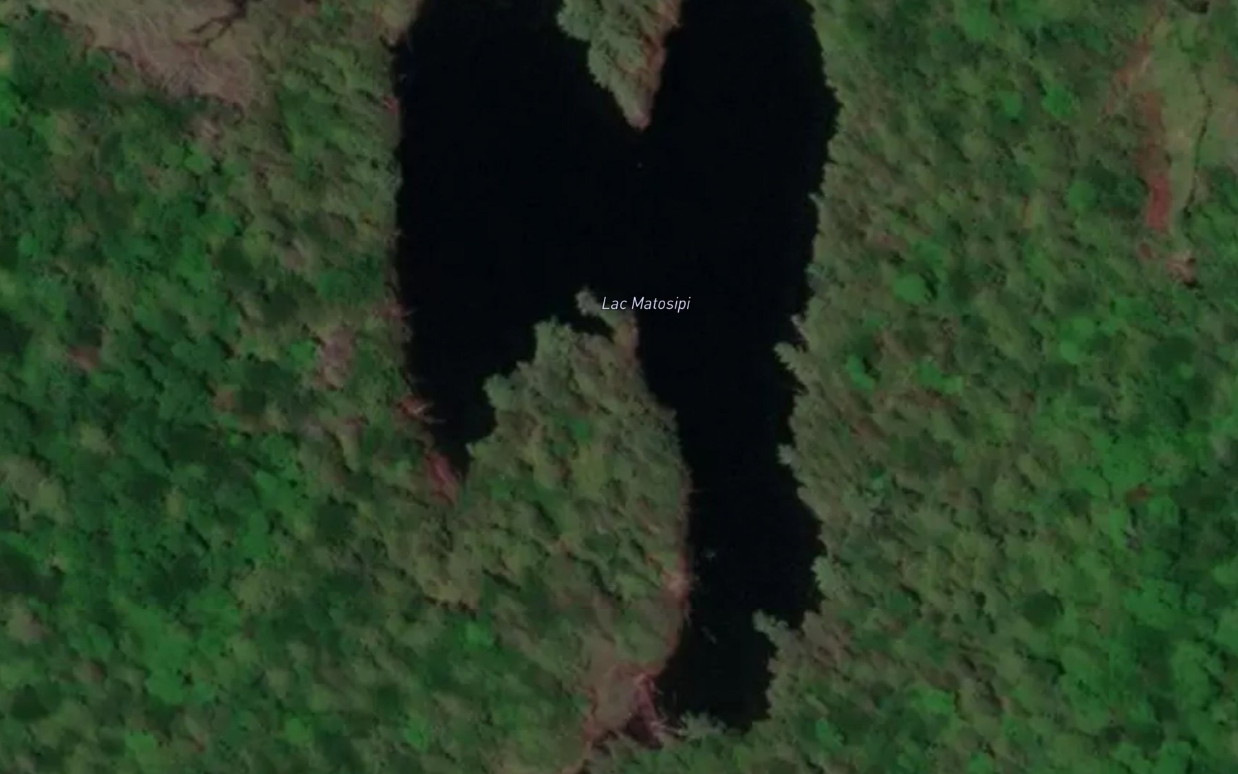 Satellite map of the Lac Matosipi
