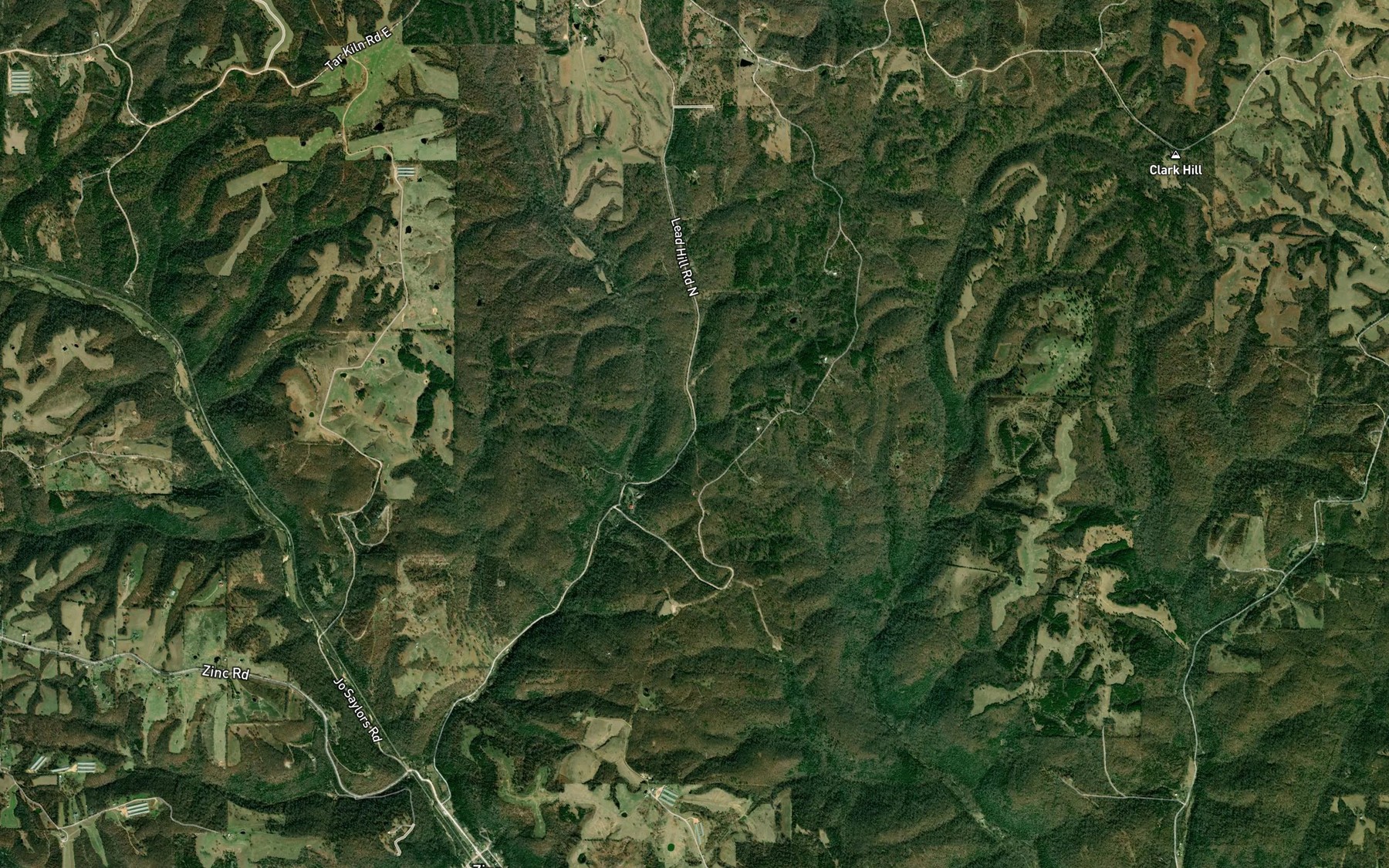 Satellite map of the Alcohol Spring