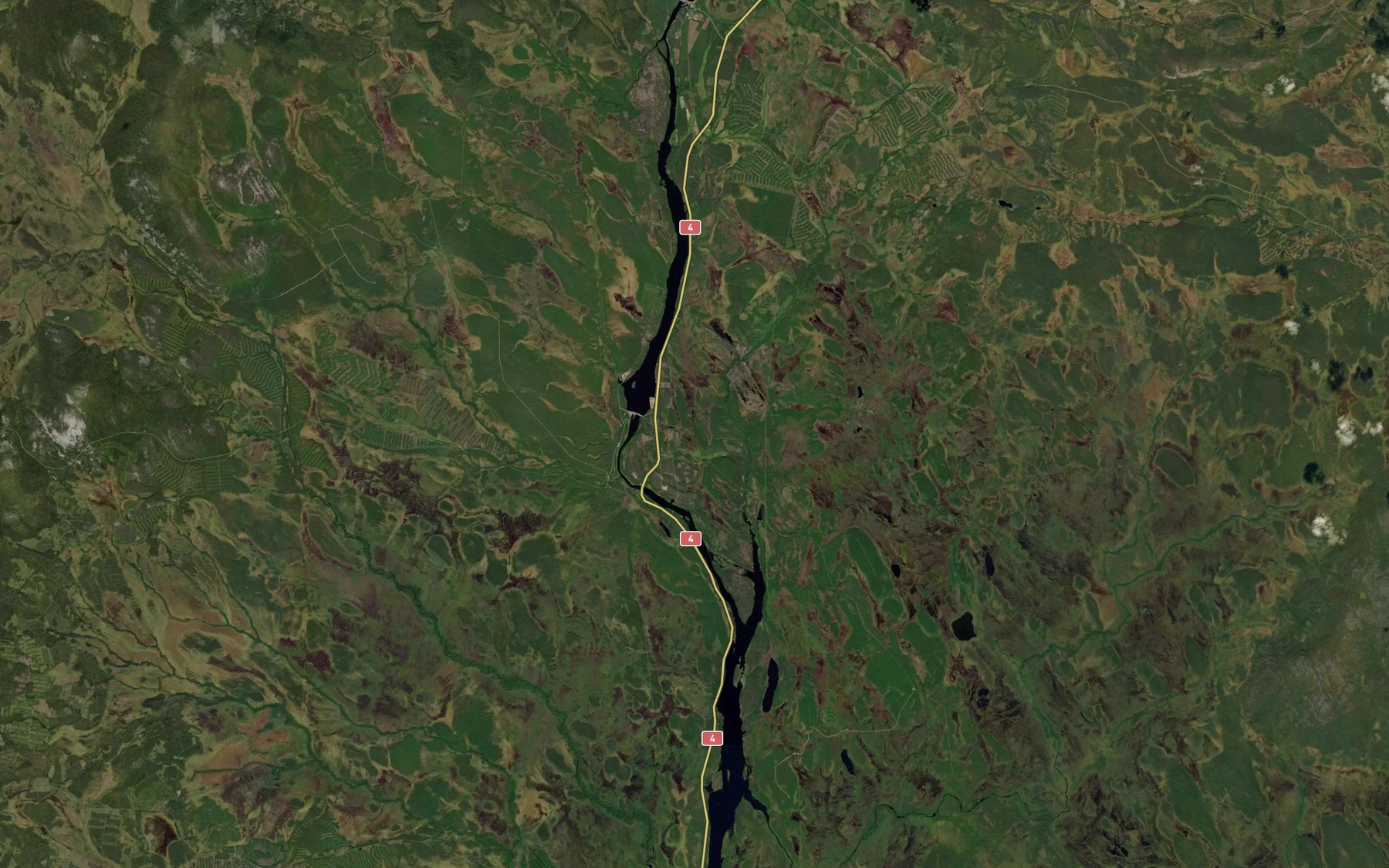 Satellite map of the Ala-Liesijoki