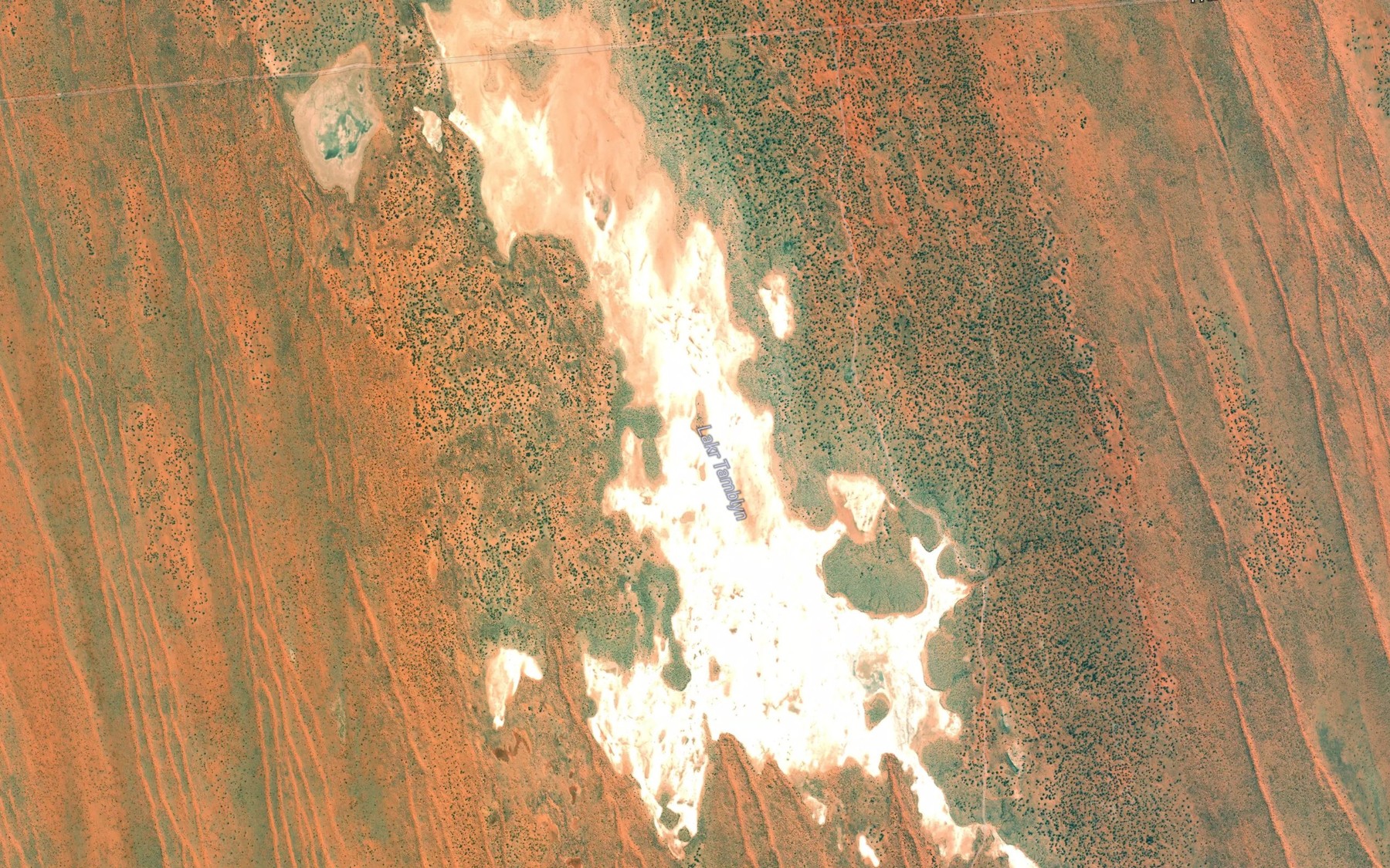 Satellite map of the Lake Tamblyn