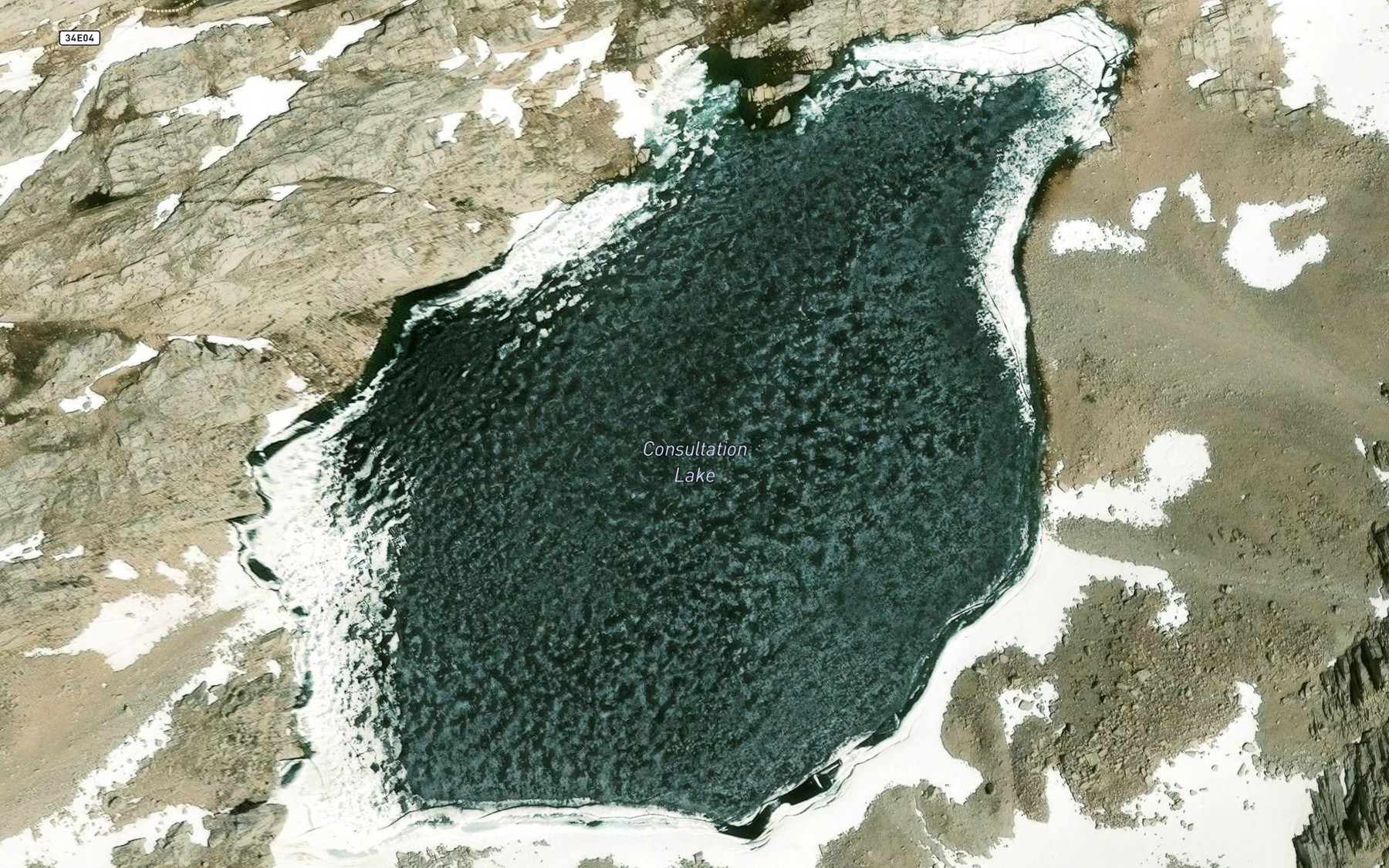 Satellite map of the Consultation Lake