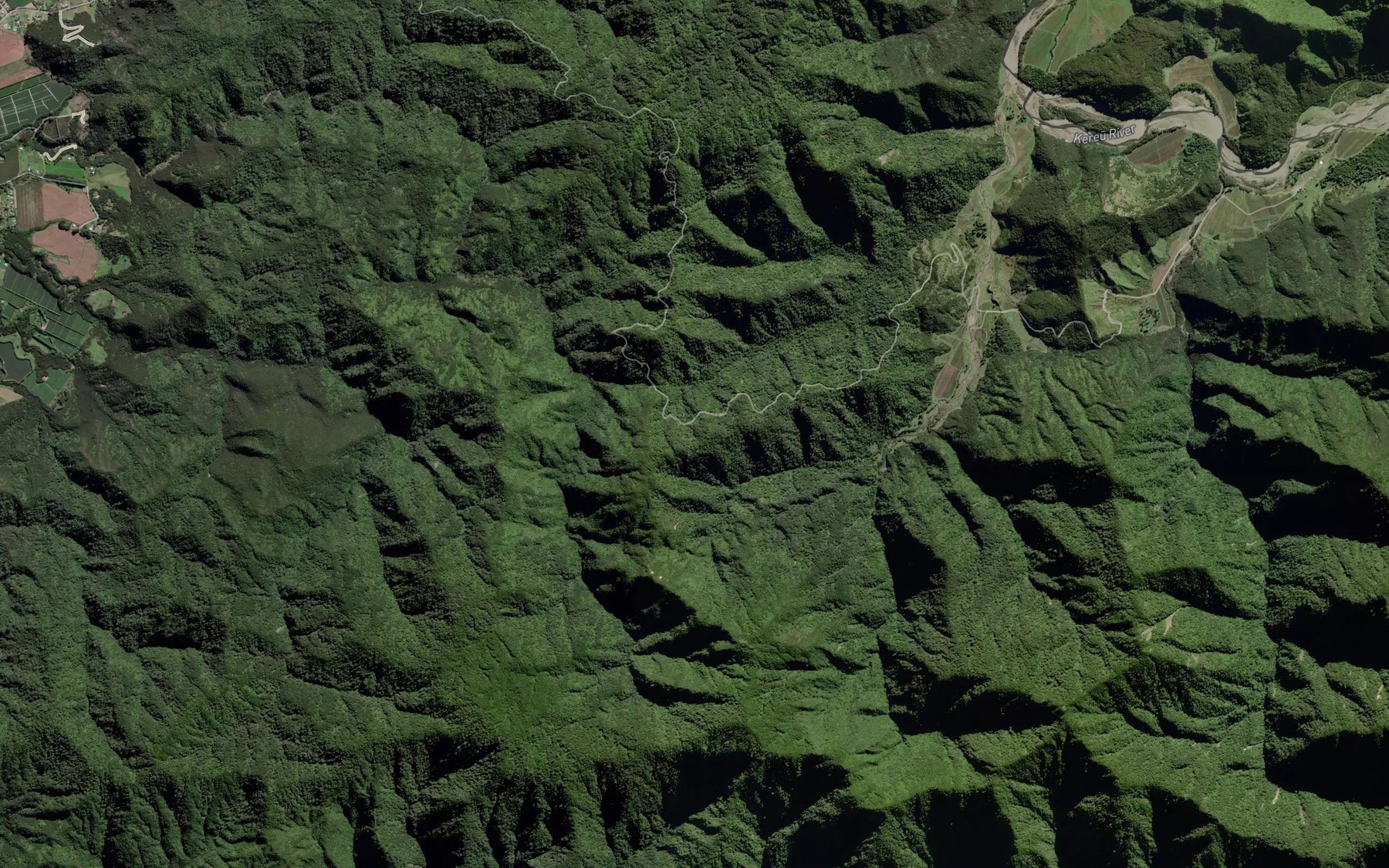 Satellite map of the Opake Stream