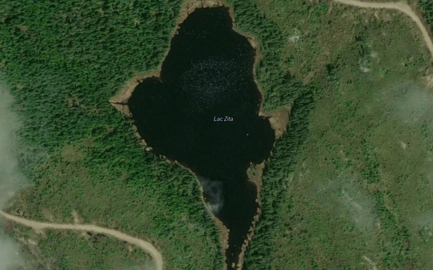 Satellite map of the Lac Zita