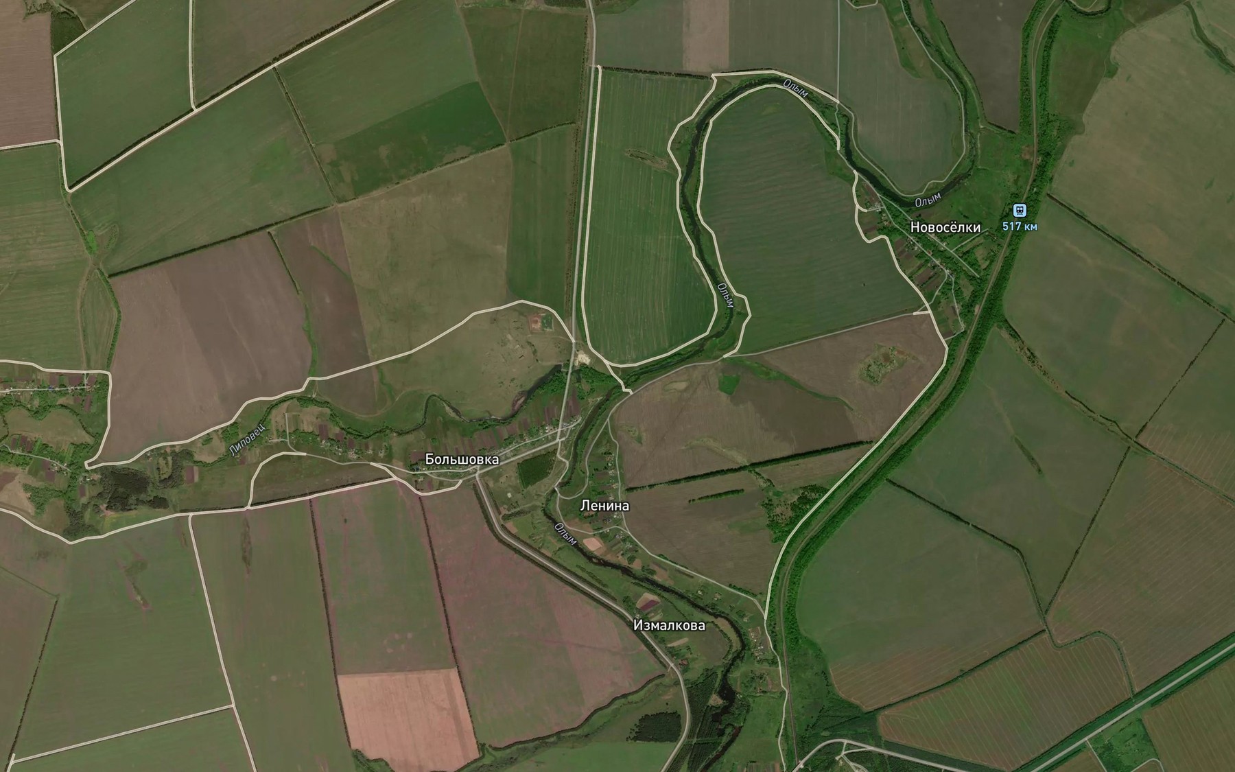 Satellite map of the Lipovets