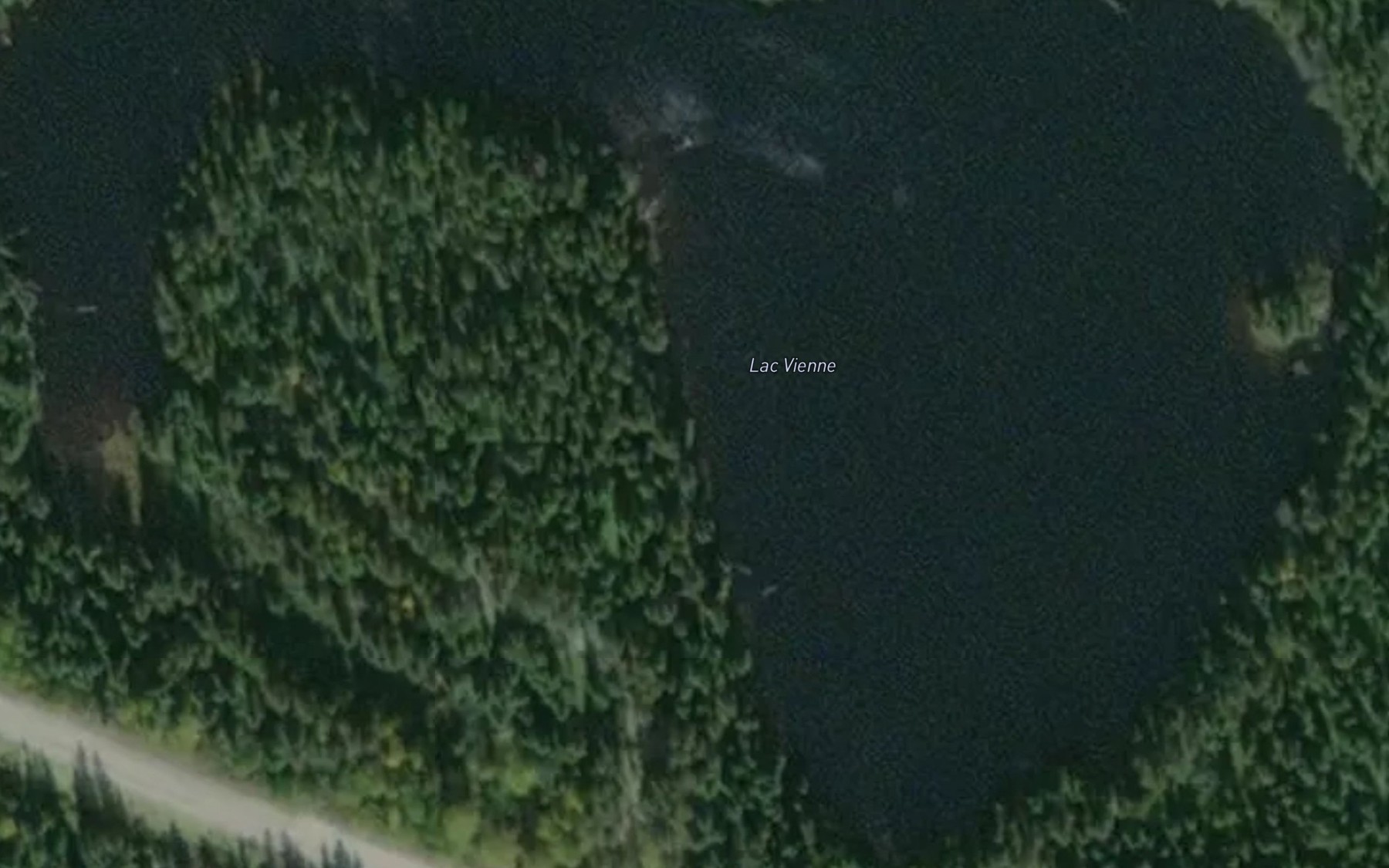 Satellite map of the Lac Vienne
