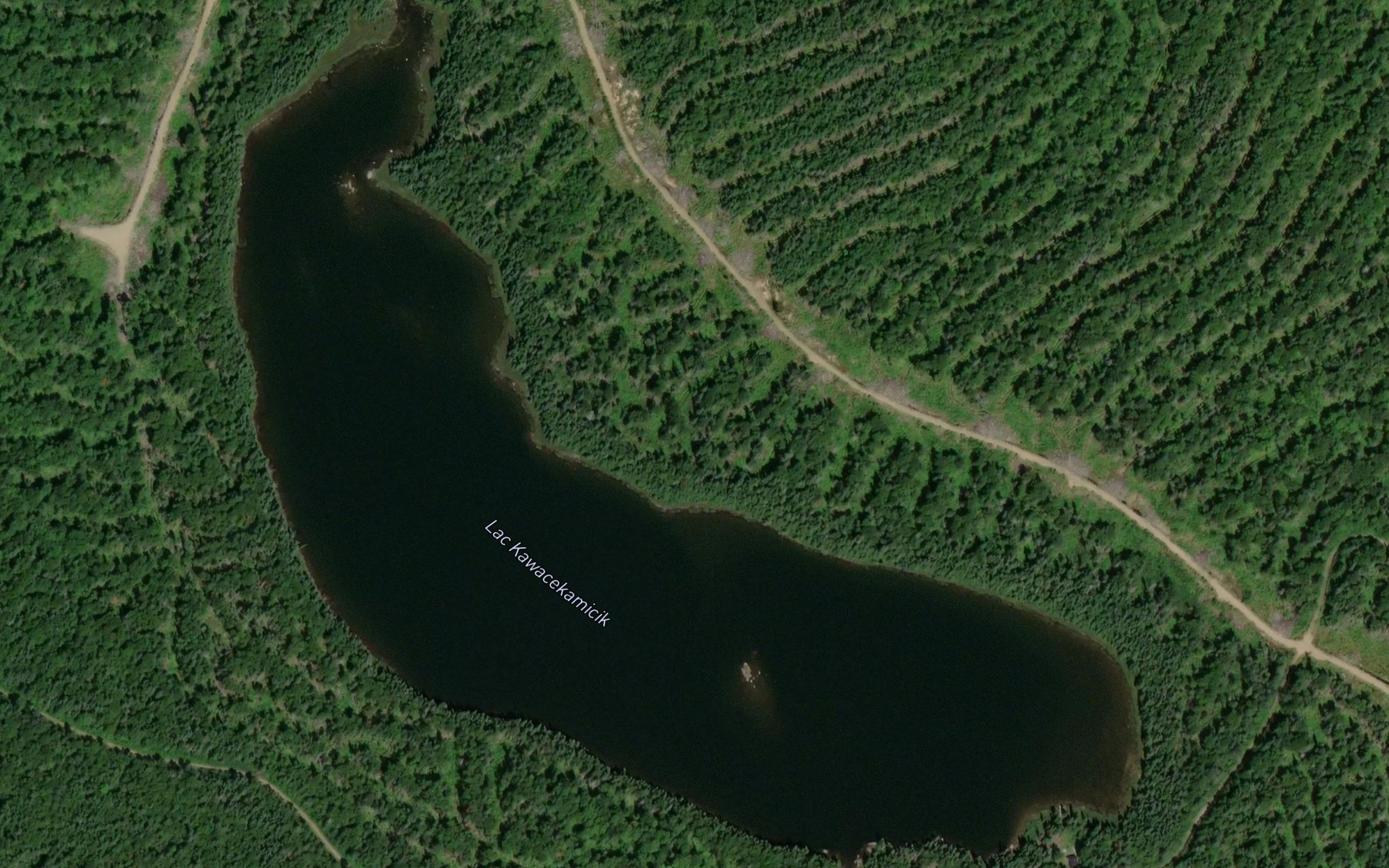 Satellite map of the Lac Kawacekamicik