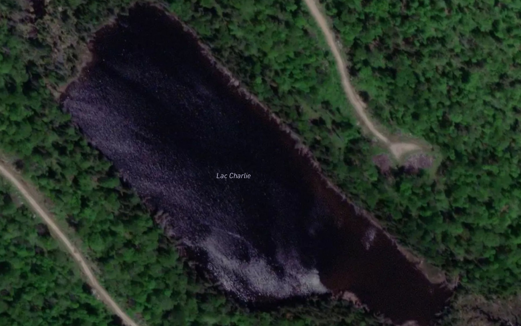 Satellite map of the Lac Charlie