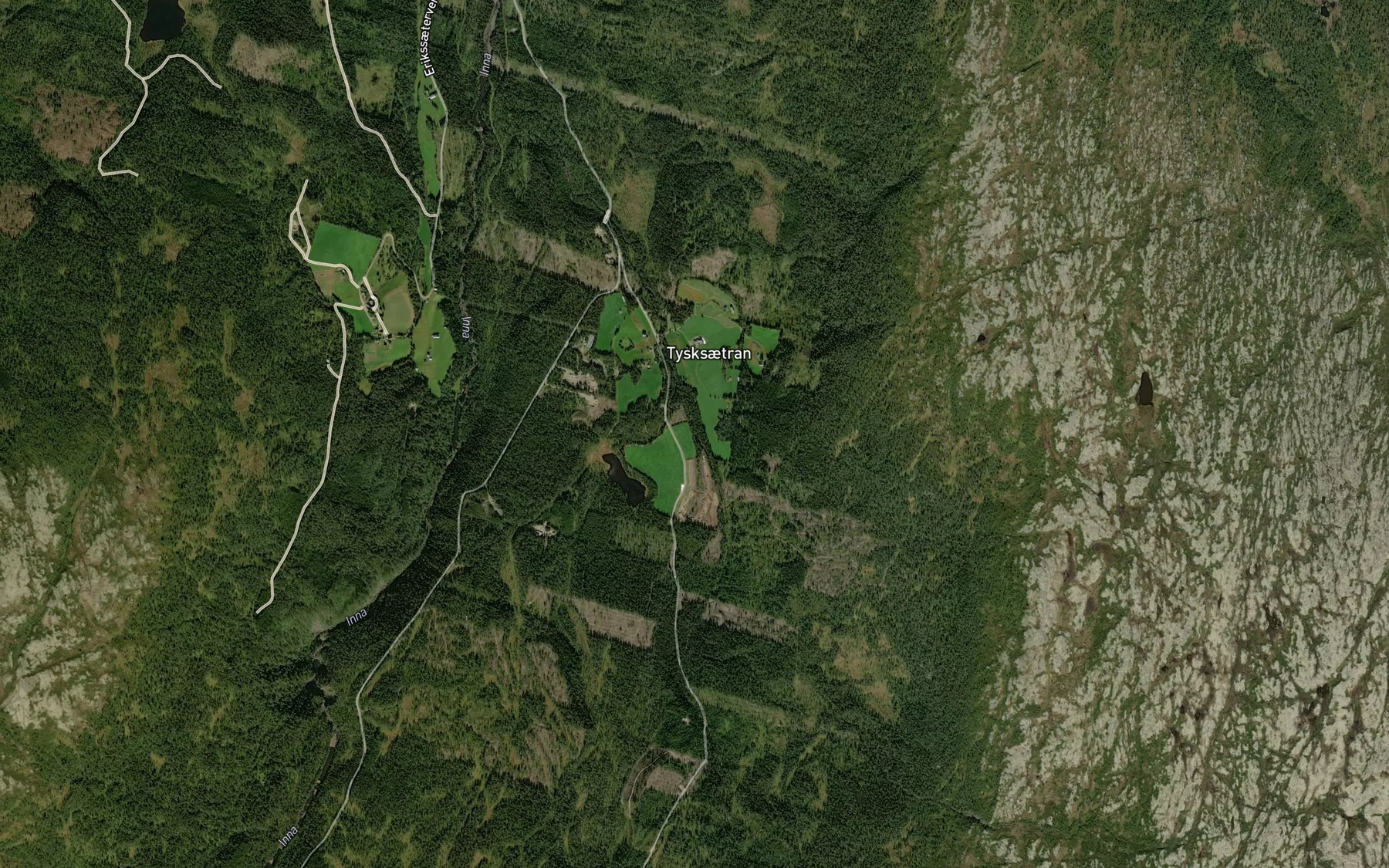 Satellite map of the Tyskseterbekken