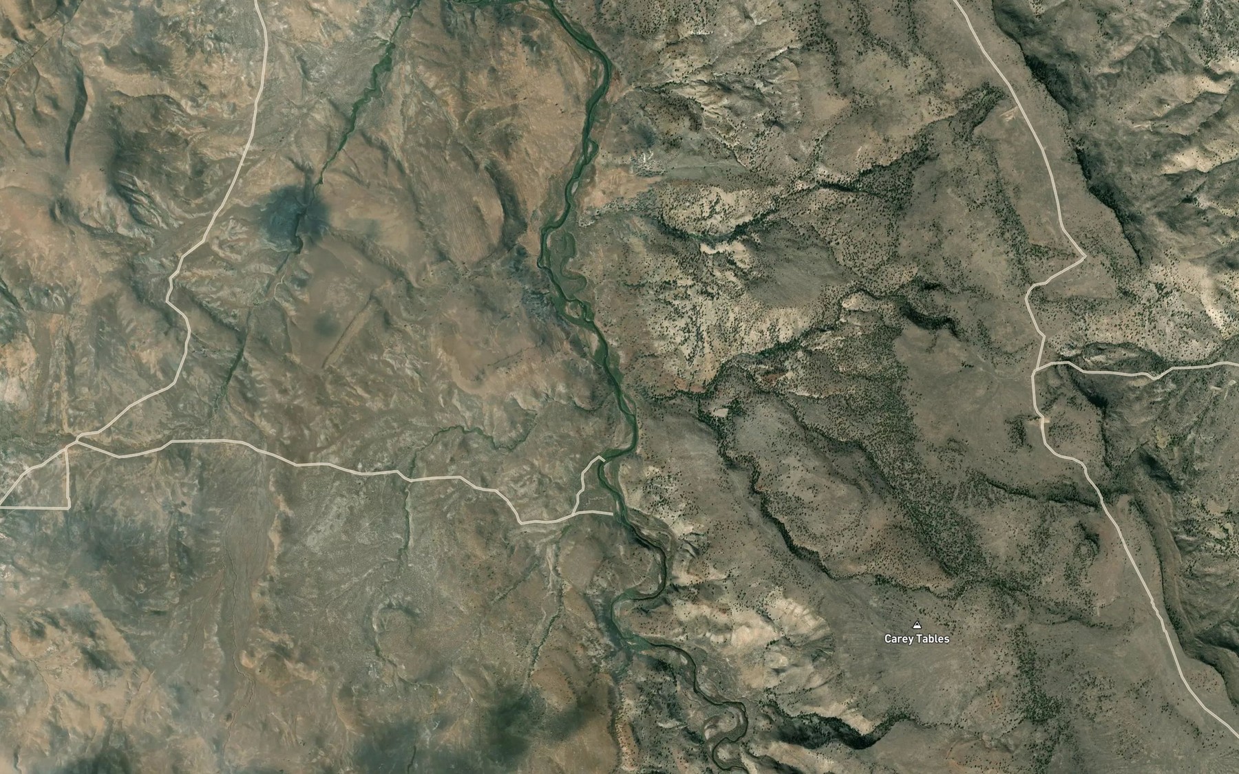 Satellite map of the Cottonwood Creek