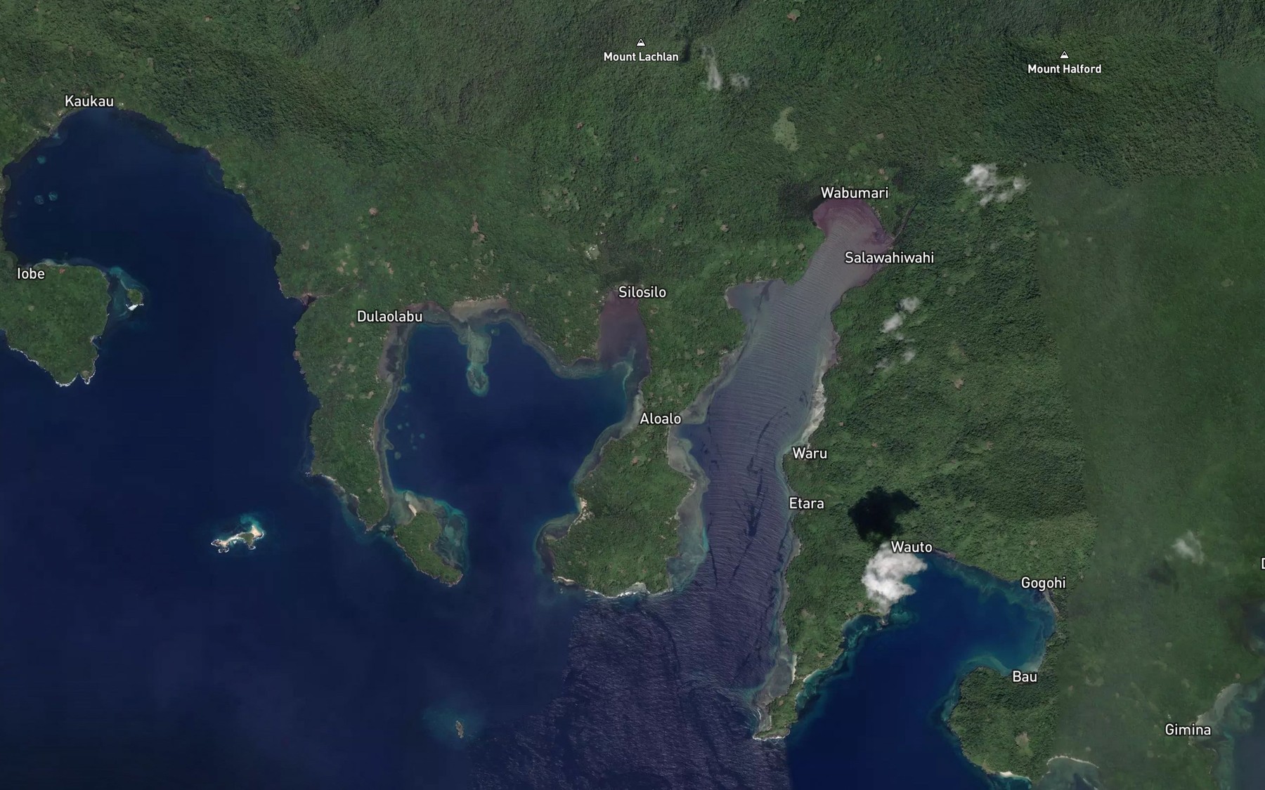 Satellite map of the Silo Silo Bay