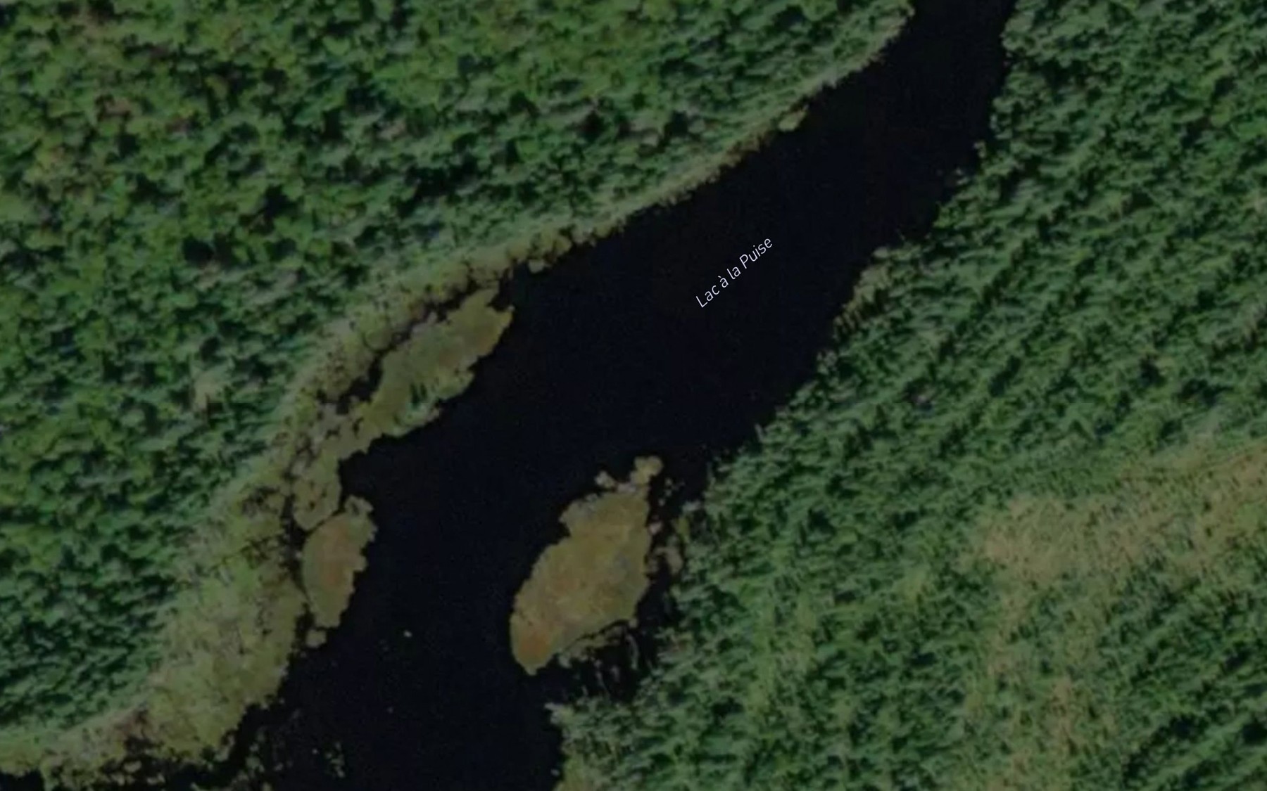 Satellite map of the Lac a la Puise
