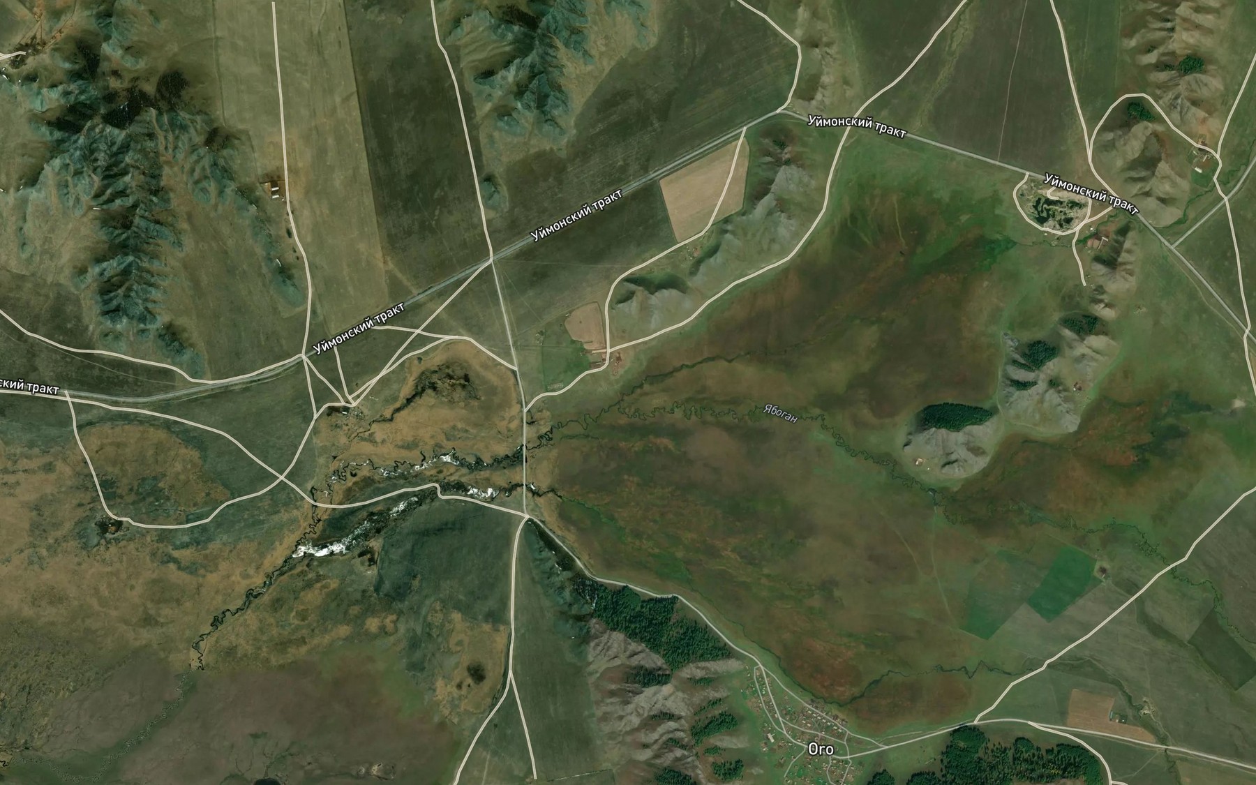 Satellite map of the Chakyr