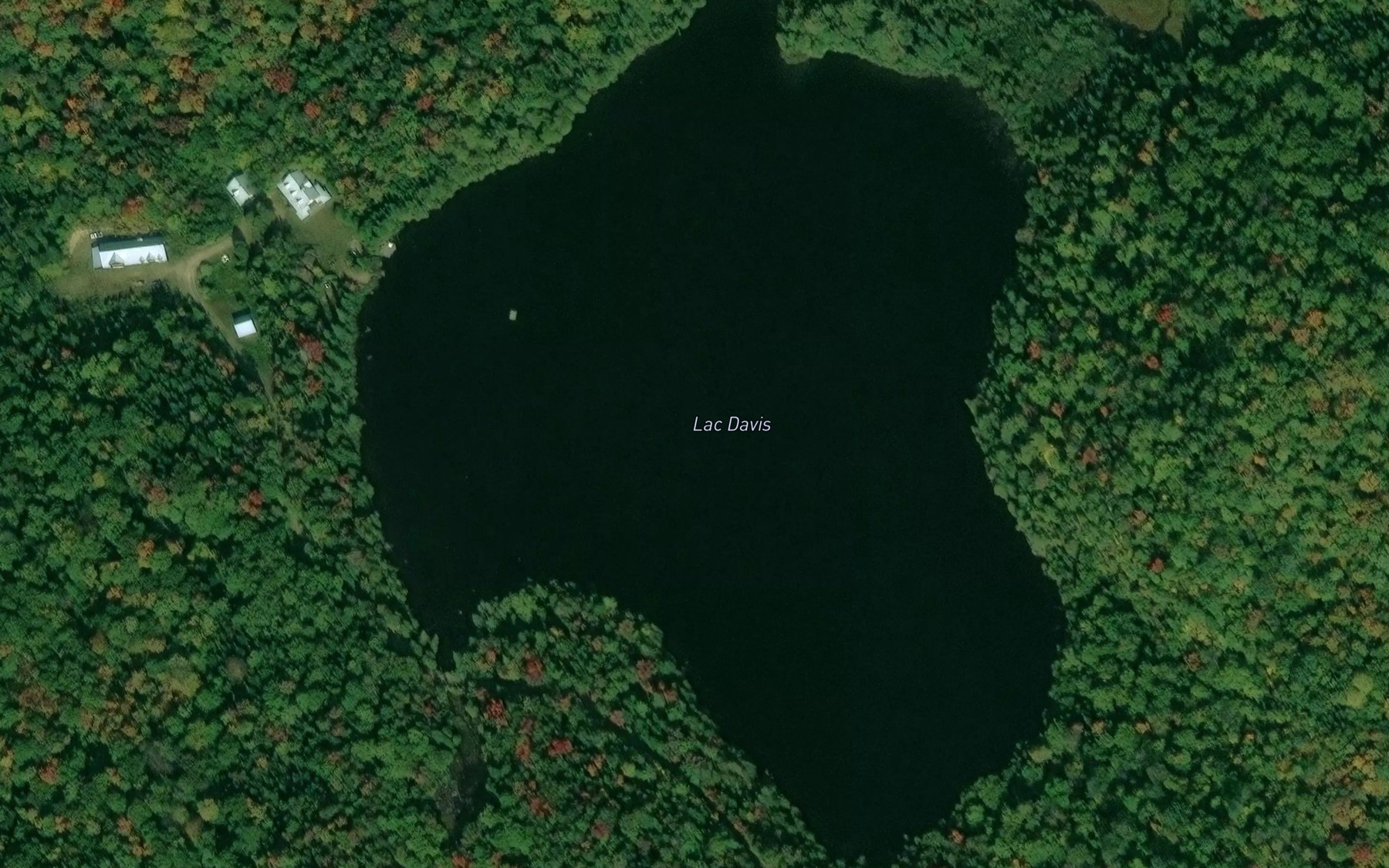 Satellite map of the Lac Davis
