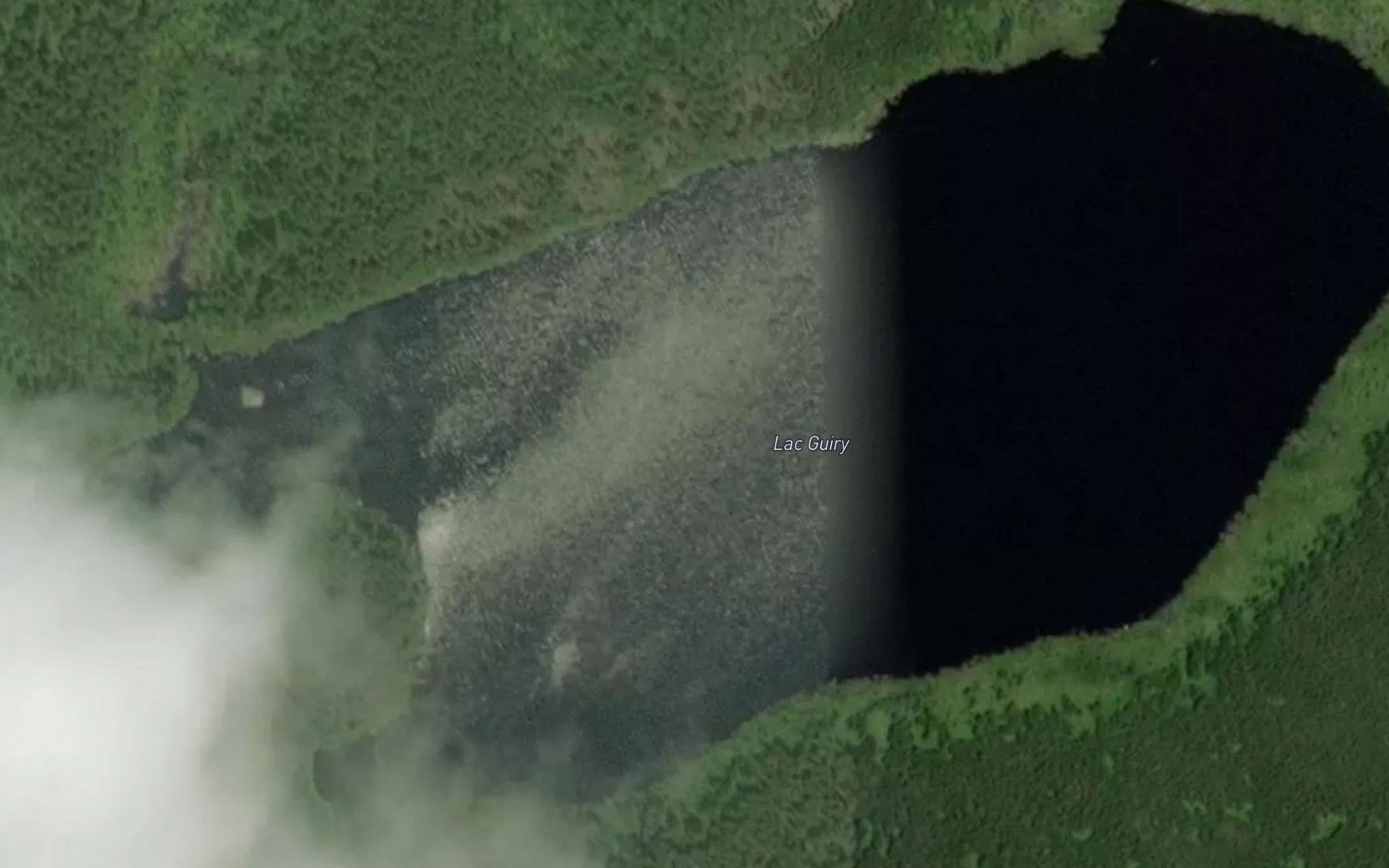Satellite map of the Lac Guiry