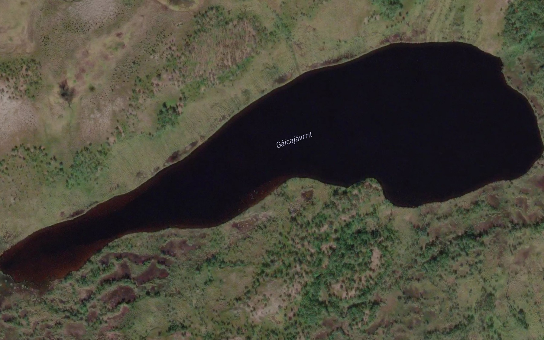 Satellite map of the Gaicajavrit