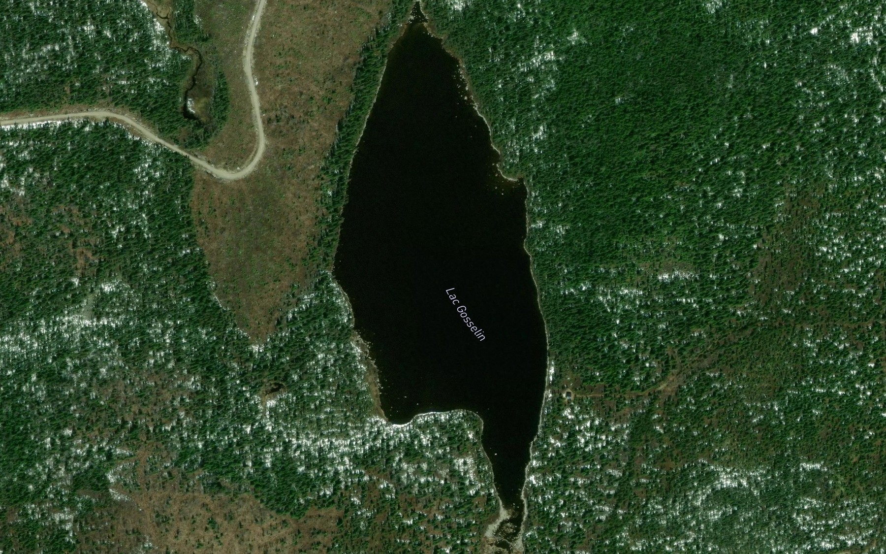 Satellite map of the Lac Gosselin