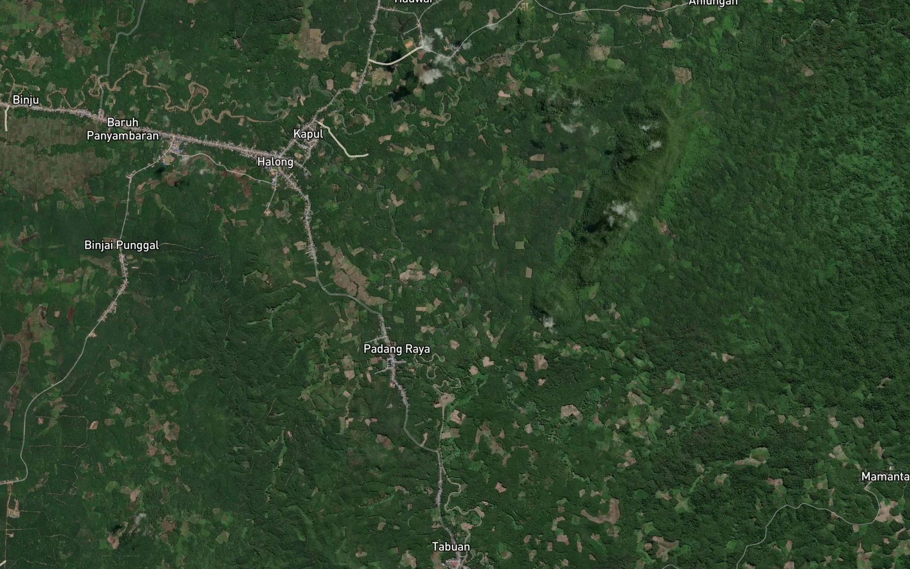 Satellite map of the Sungai Kinaping