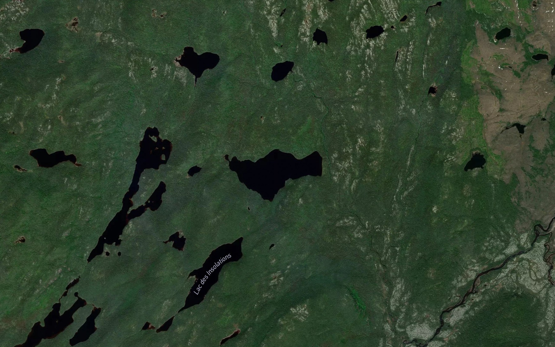 Satellite map of the Lac de la Maturation