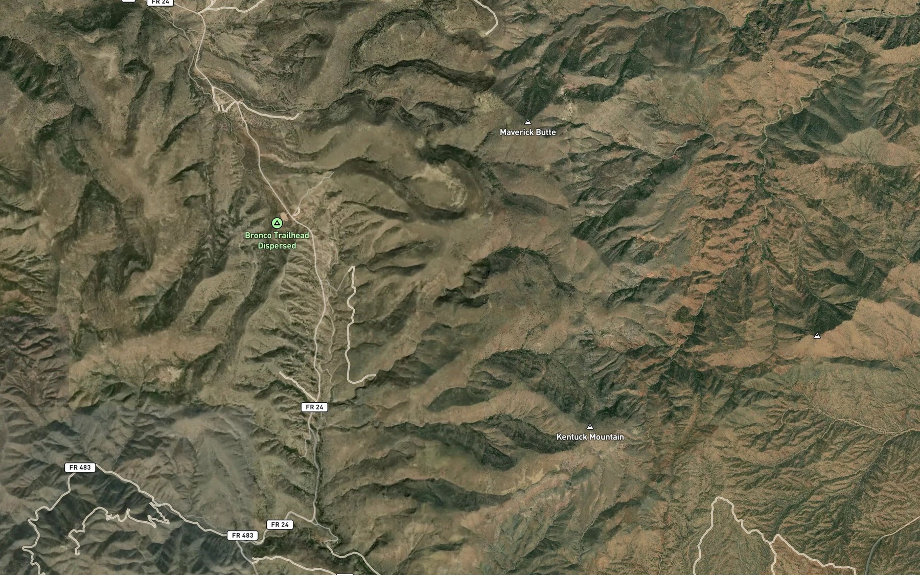 Satellite map of the Lopez Spring