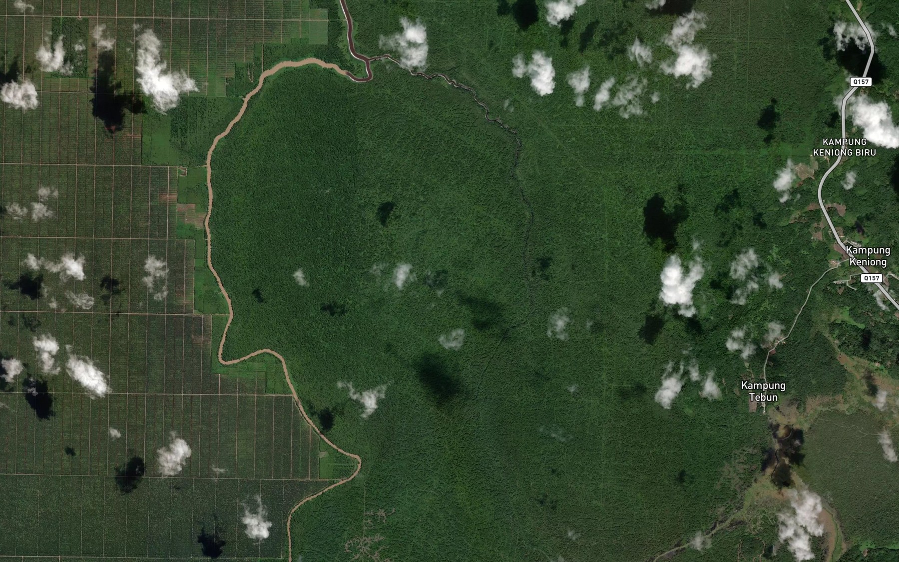 Satellite map of the Sungai Simelap