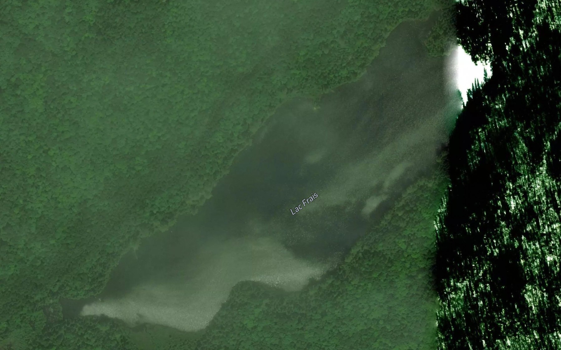 Satellite map of the Lac Frais