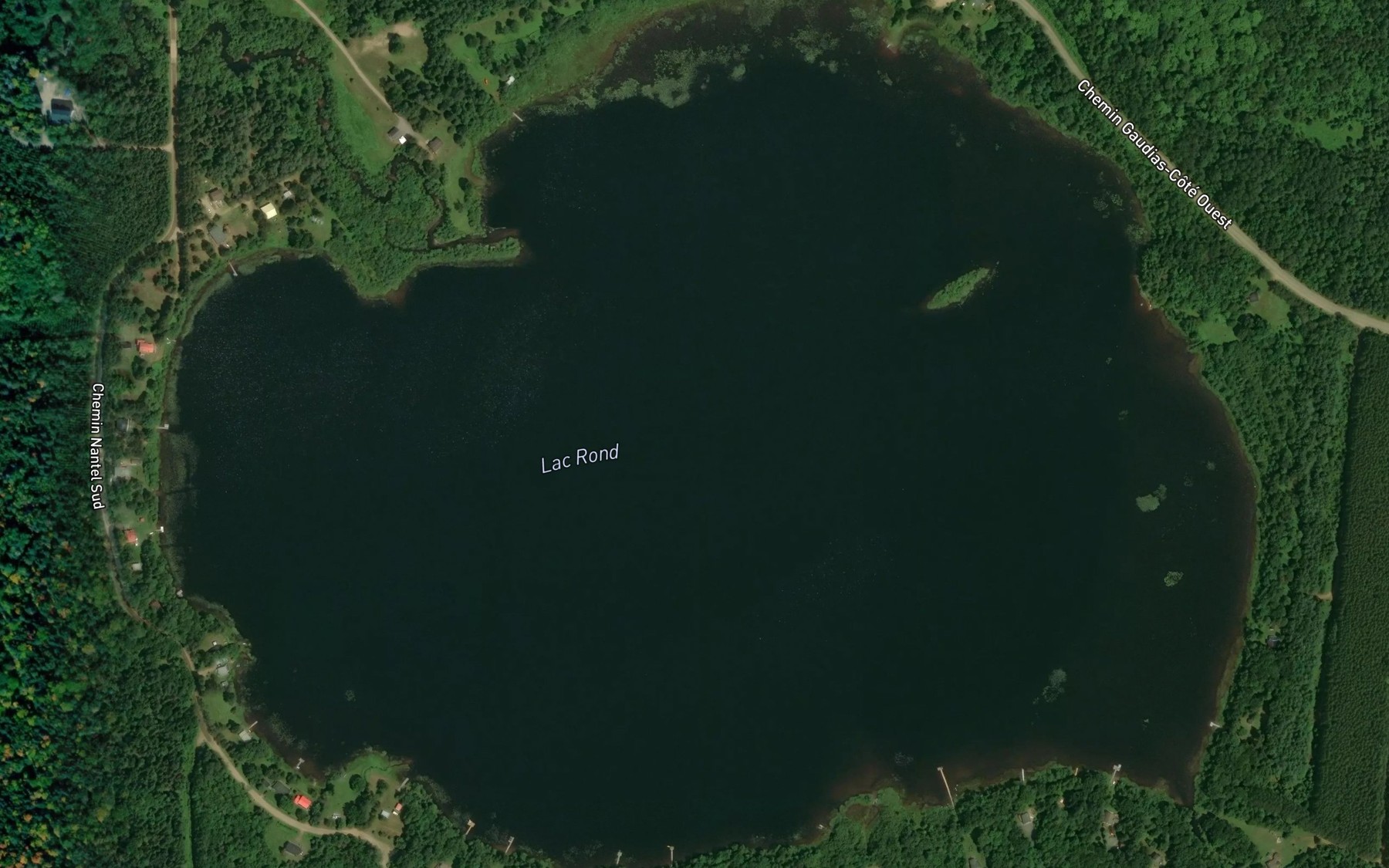Satellite map of the Lac Rond