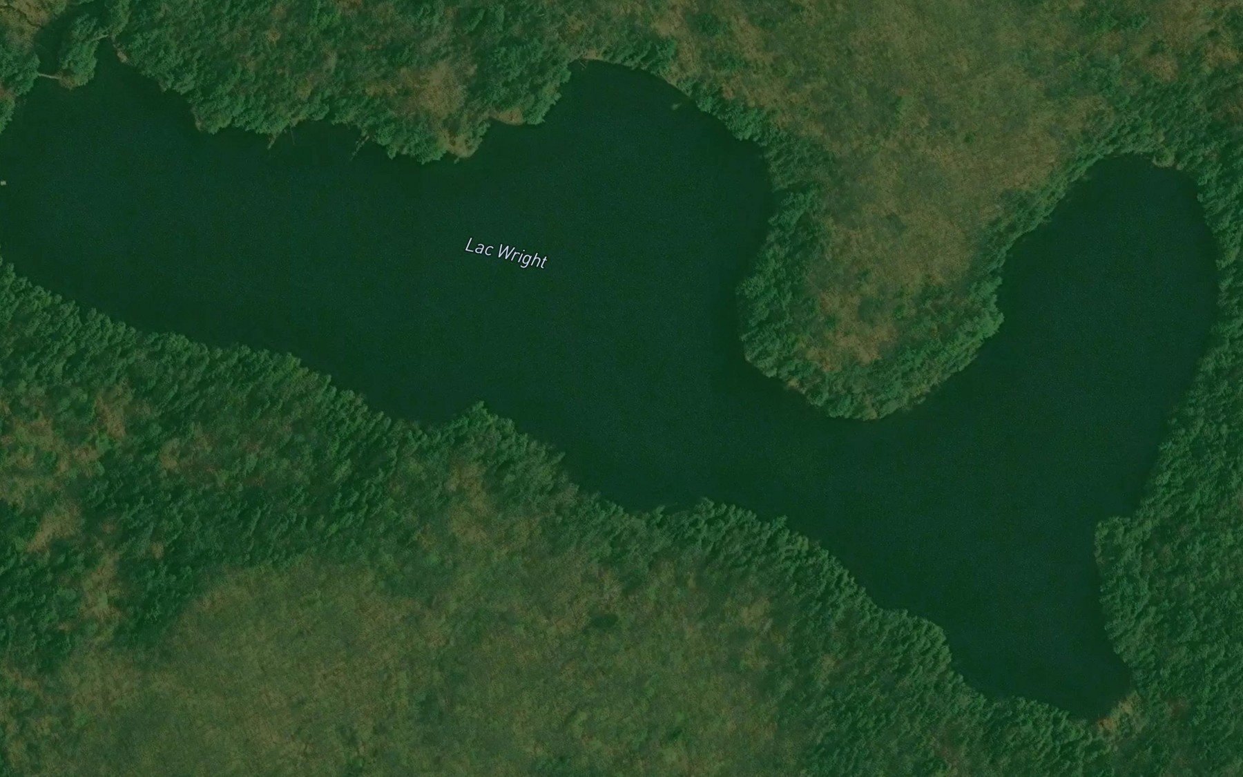 Satellite map of the Lac Wright