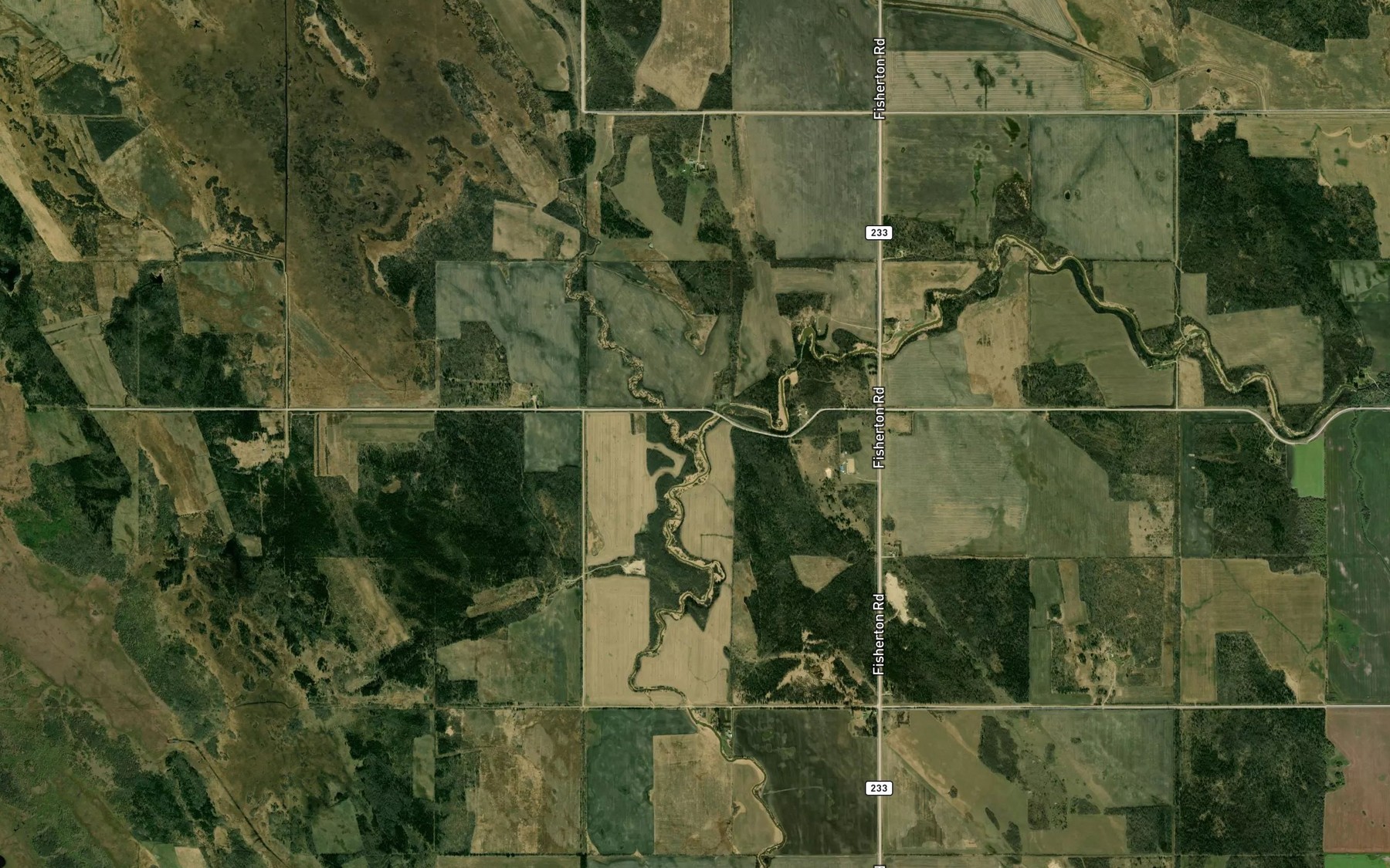 Satellite map of the Switzer Creek