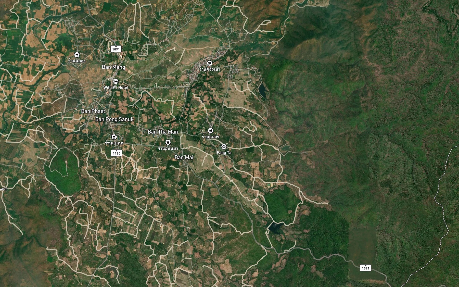 Satellite map of the Nong Chai Sathan