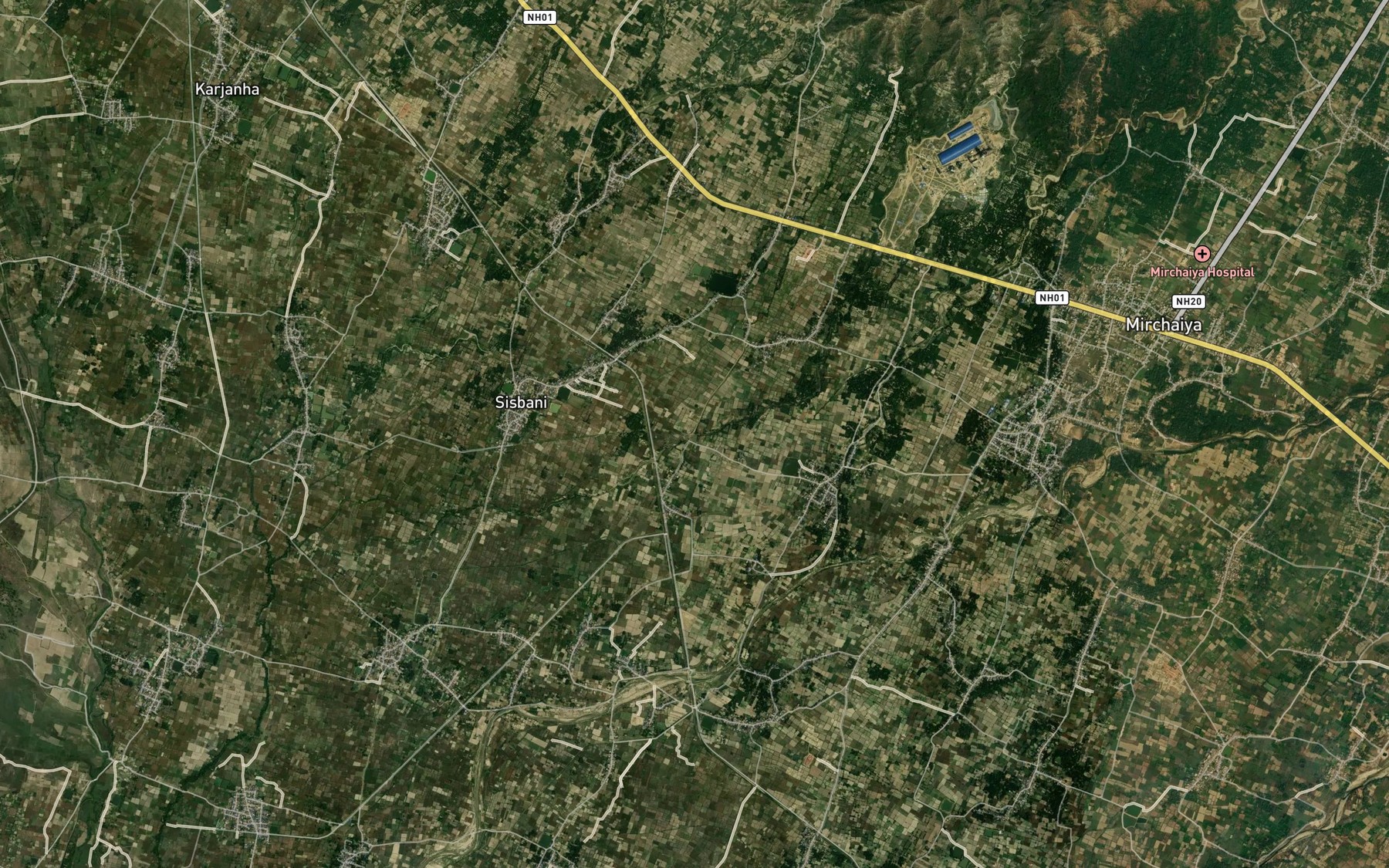 Satellite map of the Makuwa Dhar