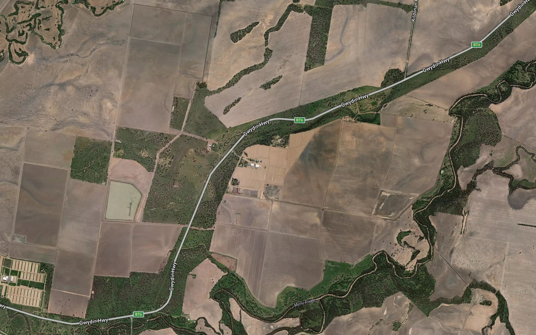 Satellite map of the Whittaker Lagoon