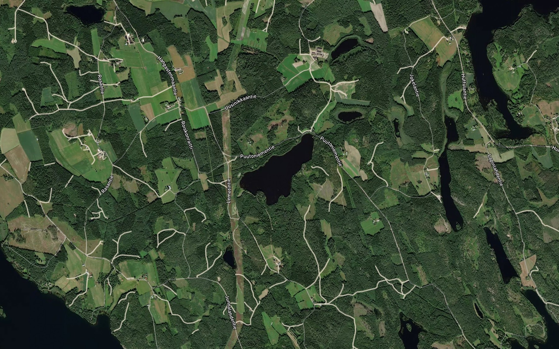 Satellite map of the Kuhajarvi