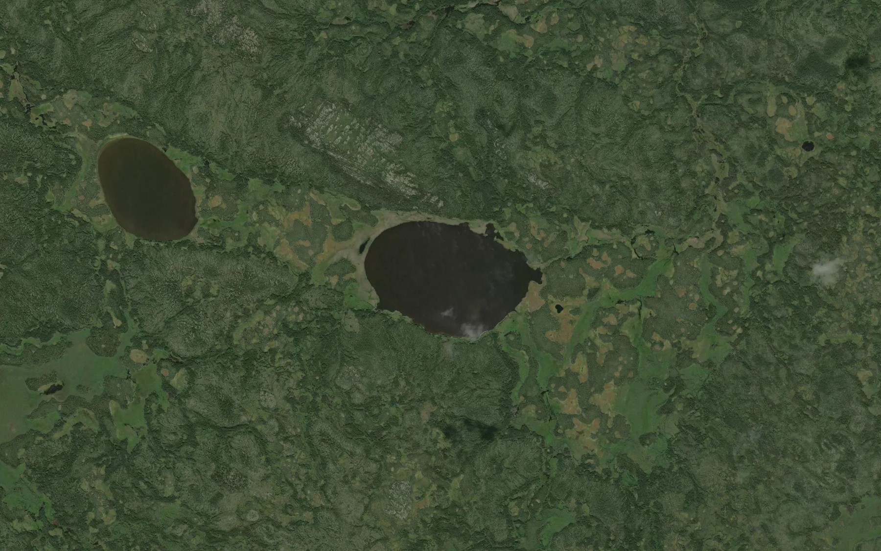 Satellite map of the Eluke Lake