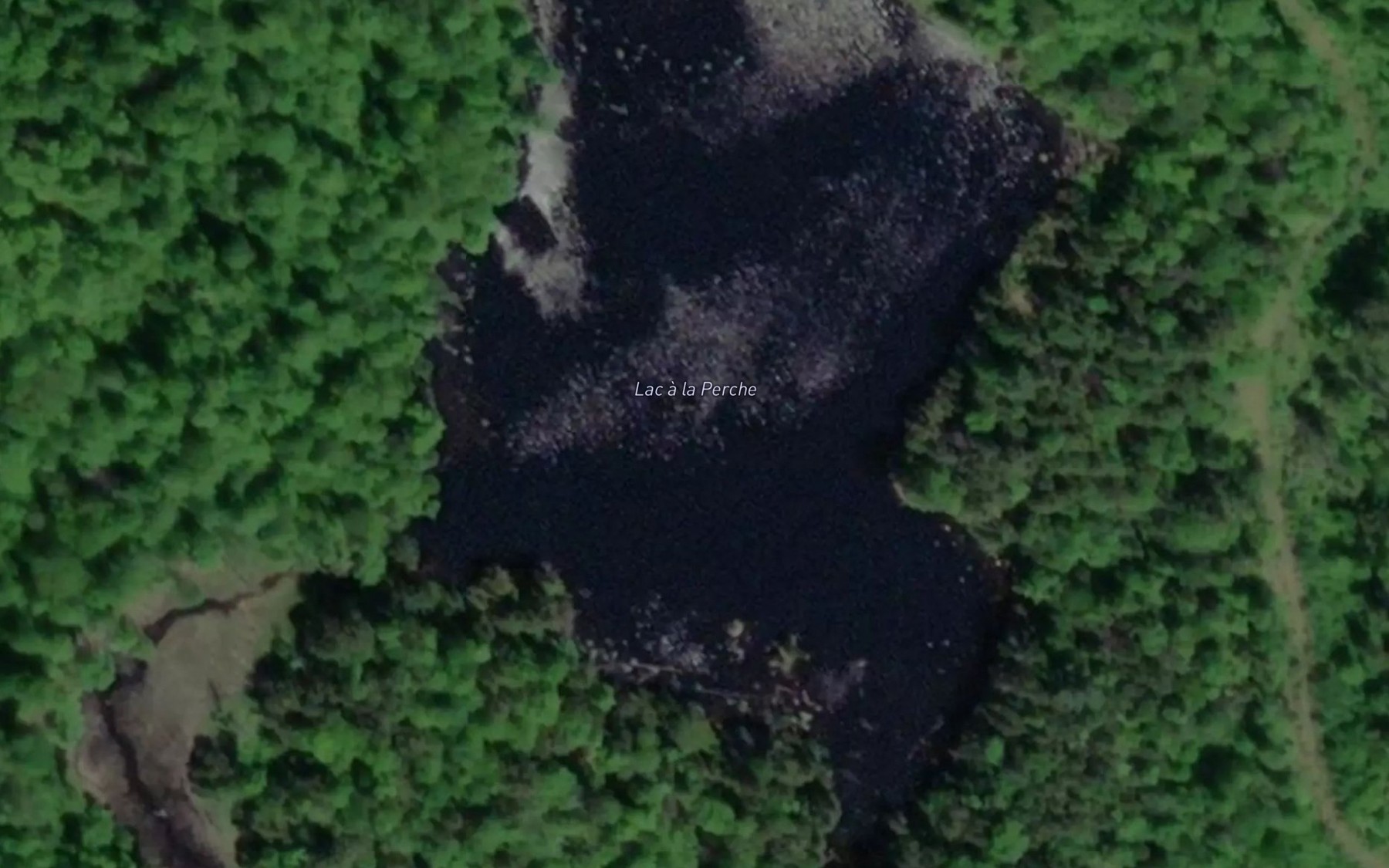 Satellite map of the Lac a la Perche