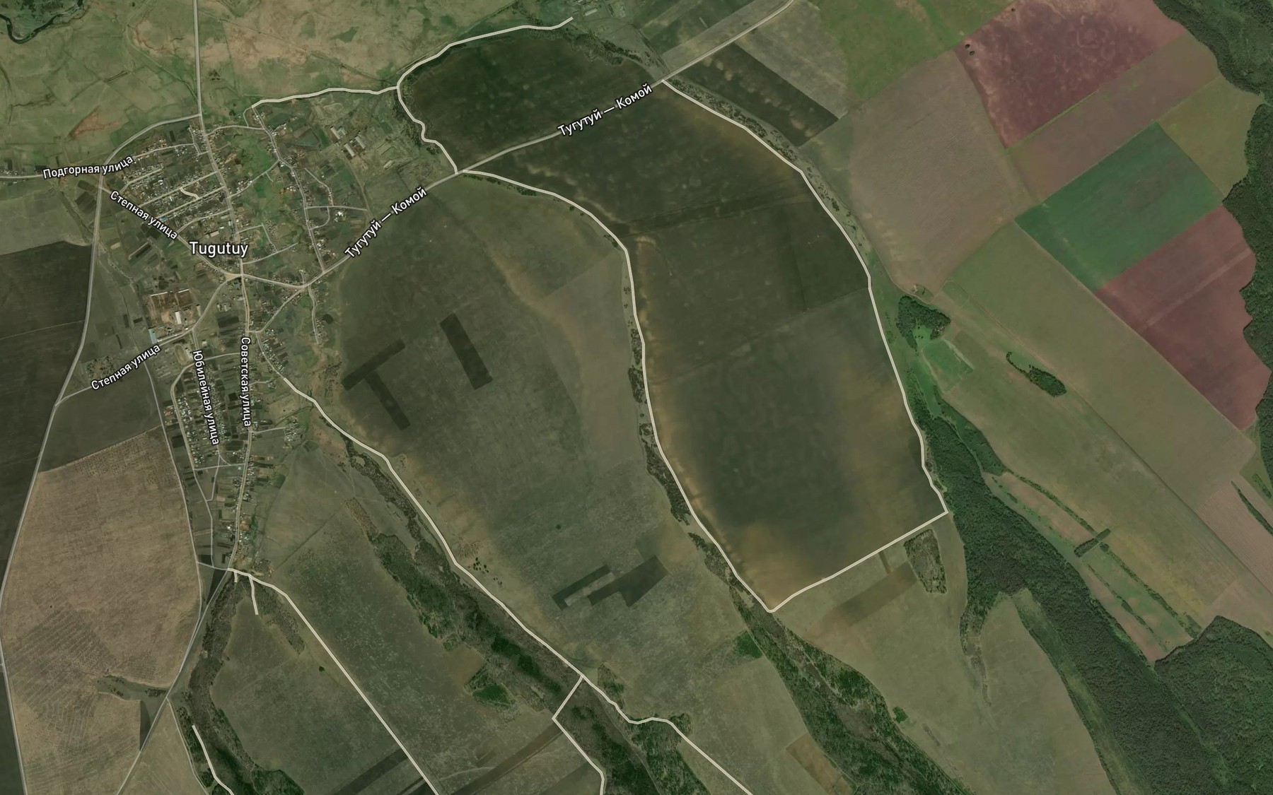 Satellite map of the Pad' Malaya Mol'ka