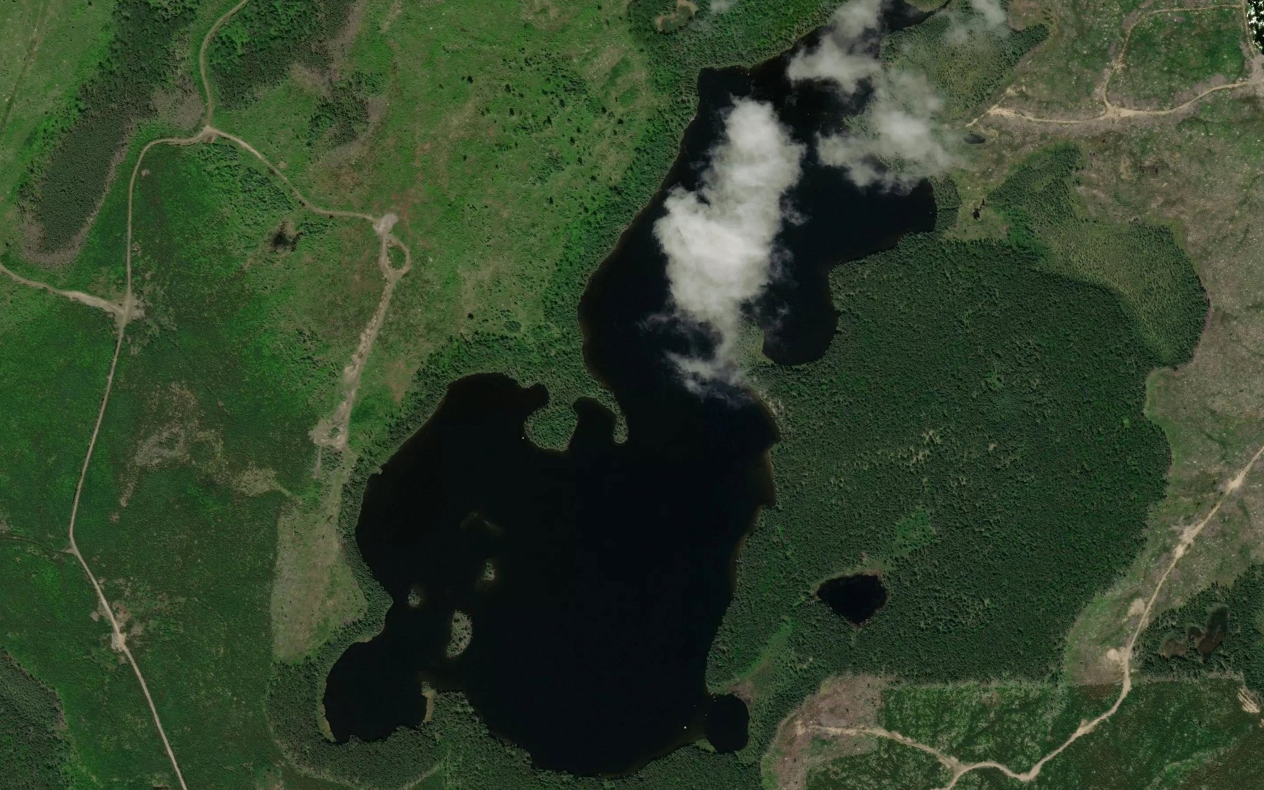 Satellite map of the Little Paguchi Lake
