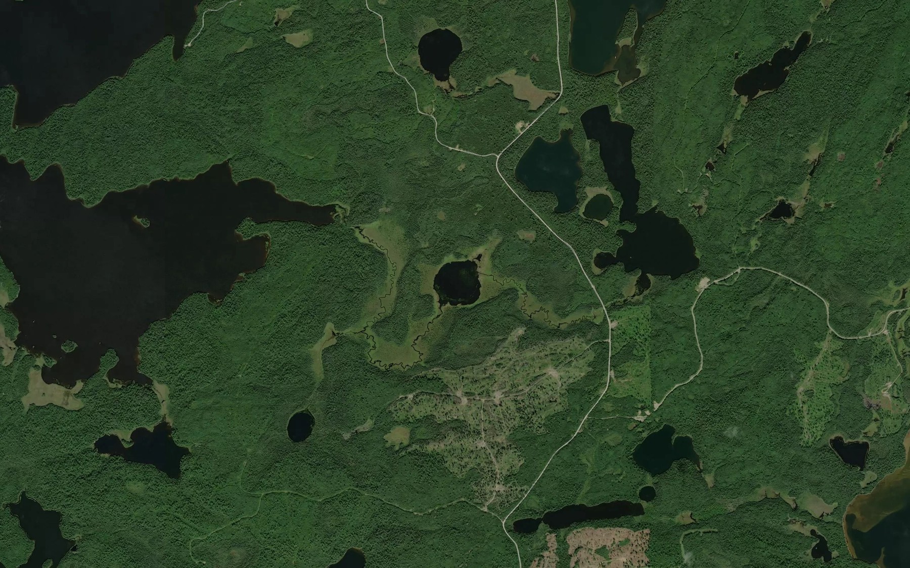 Satellite map of the Rusty Lake