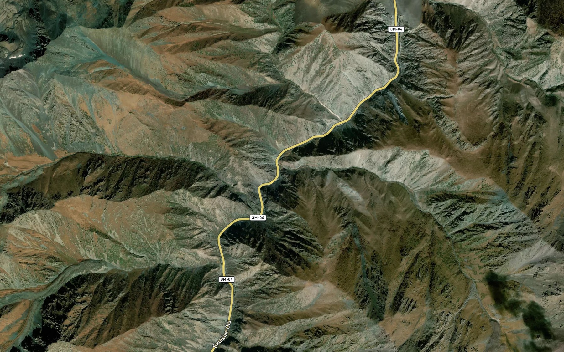 Satellite map of the Byuletyu