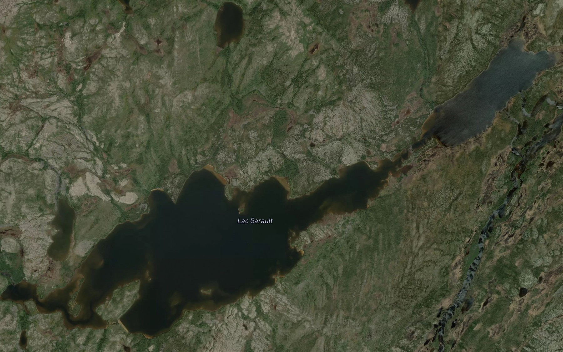 Satellite map of the Lac Garault