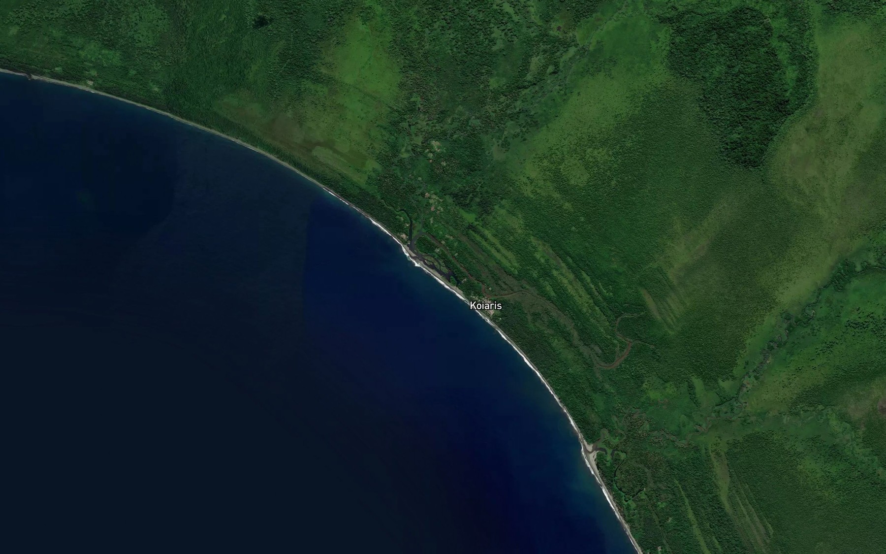 Satellite map of the Reini River