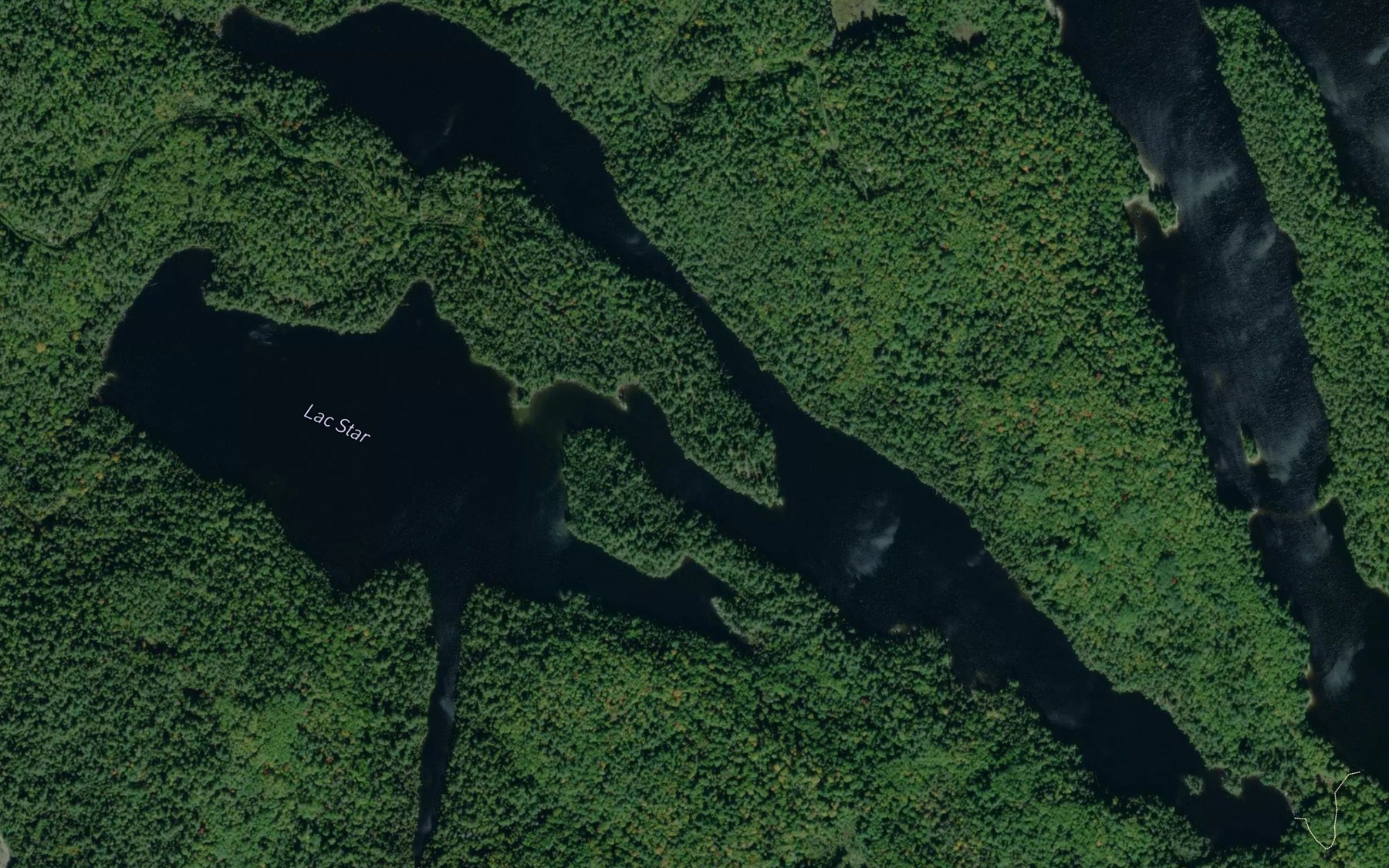 Satellite map of the Lac Star