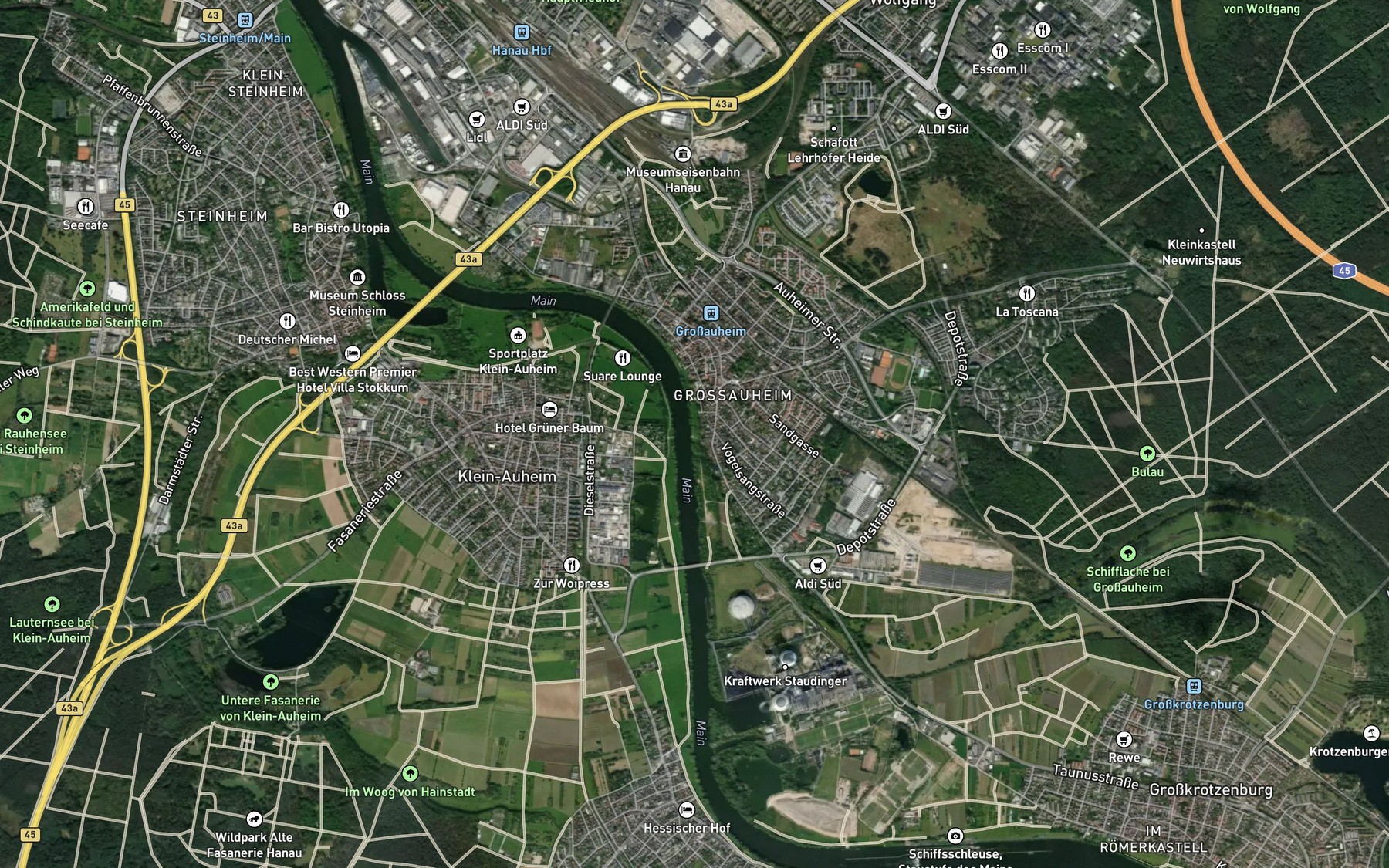 Satellite map of the Schifflache